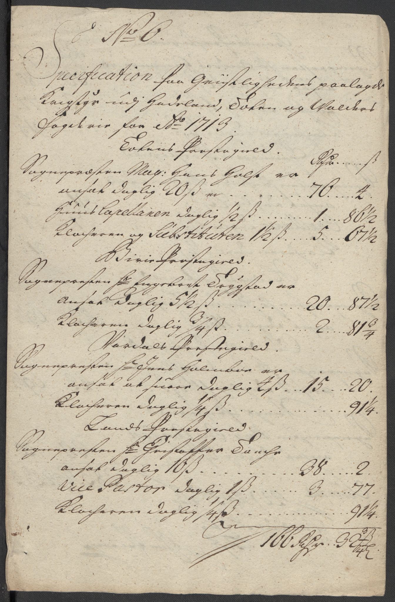 Rentekammeret inntil 1814, Reviderte regnskaper, Fogderegnskap, RA/EA-4092/R18/L1311: Fogderegnskap Hadeland, Toten og Valdres, 1713, p. 49