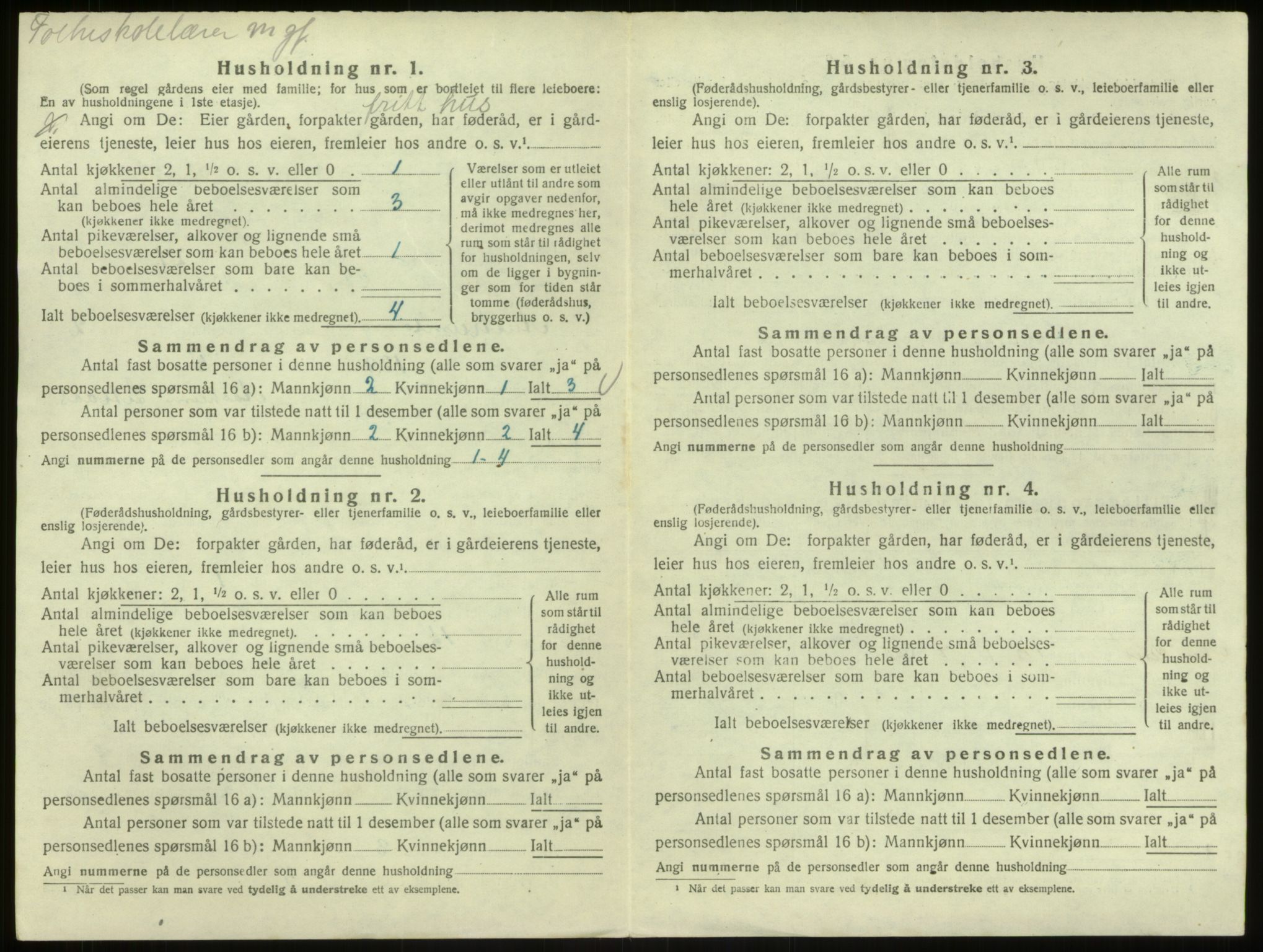 SAB, 1920 census for Austrheim, 1920, p. 163