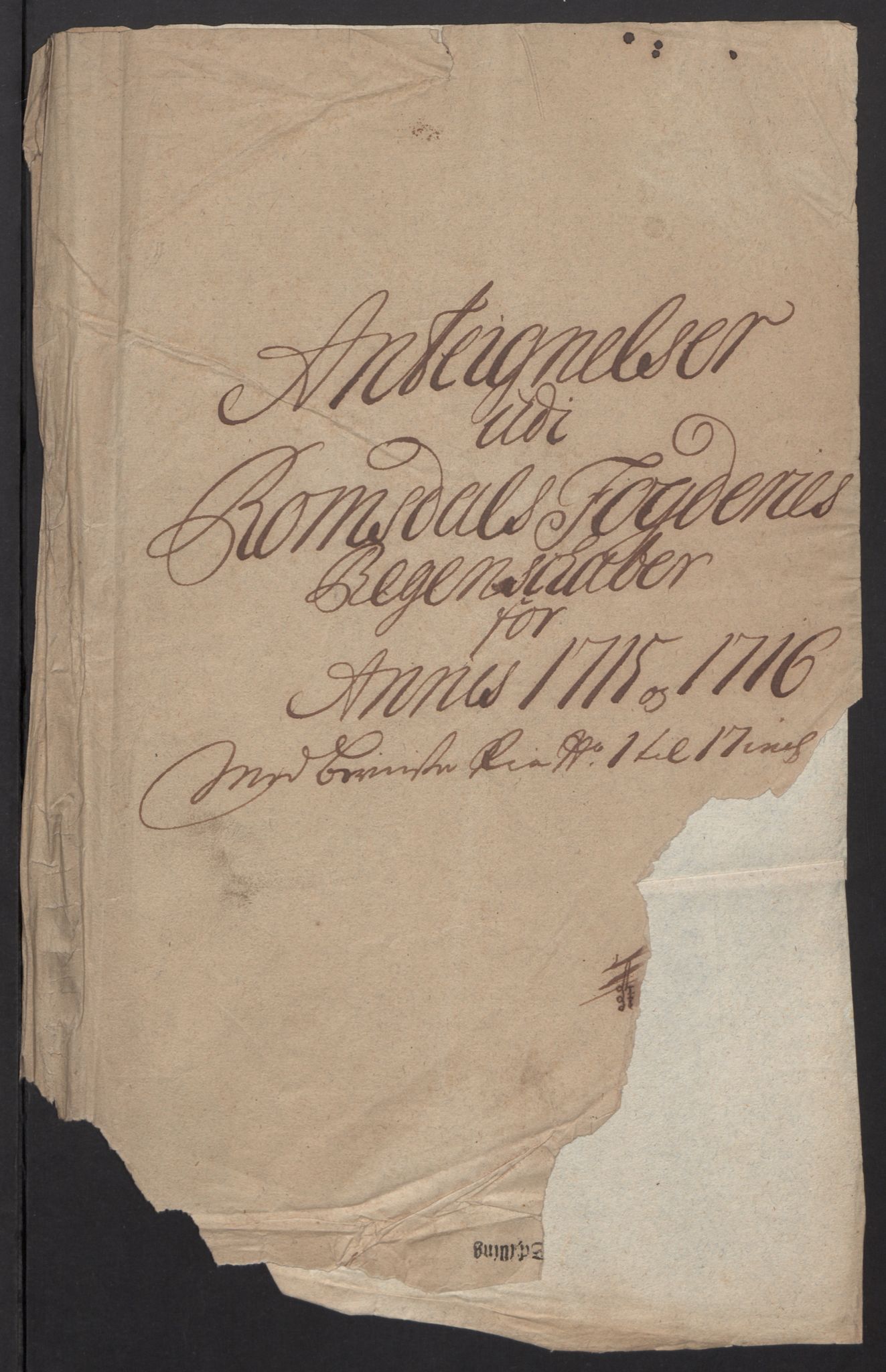 Rentekammeret inntil 1814, Reviderte regnskaper, Fogderegnskap, RA/EA-4092/R55/L3663: Fogderegnskap Romsdal, 1715-1716, p. 512
