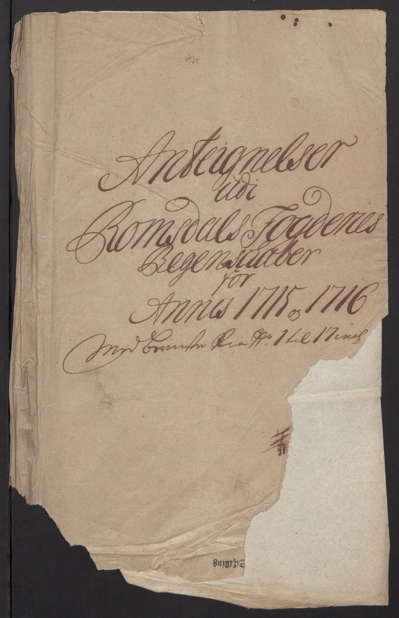 Rentekammeret inntil 1814, Reviderte regnskaper, Fogderegnskap, AV/RA-EA-4092/R55/L3663: Fogderegnskap Romsdal, 1715-1716, p. 512