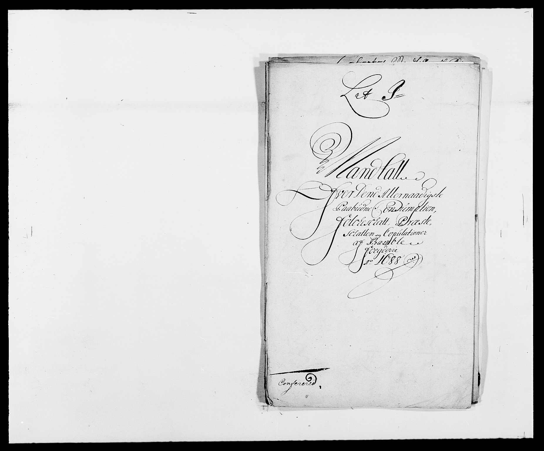 Rentekammeret inntil 1814, Reviderte regnskaper, Fogderegnskap, RA/EA-4092/R34/L2050: Fogderegnskap Bamble, 1688-1691, p. 143