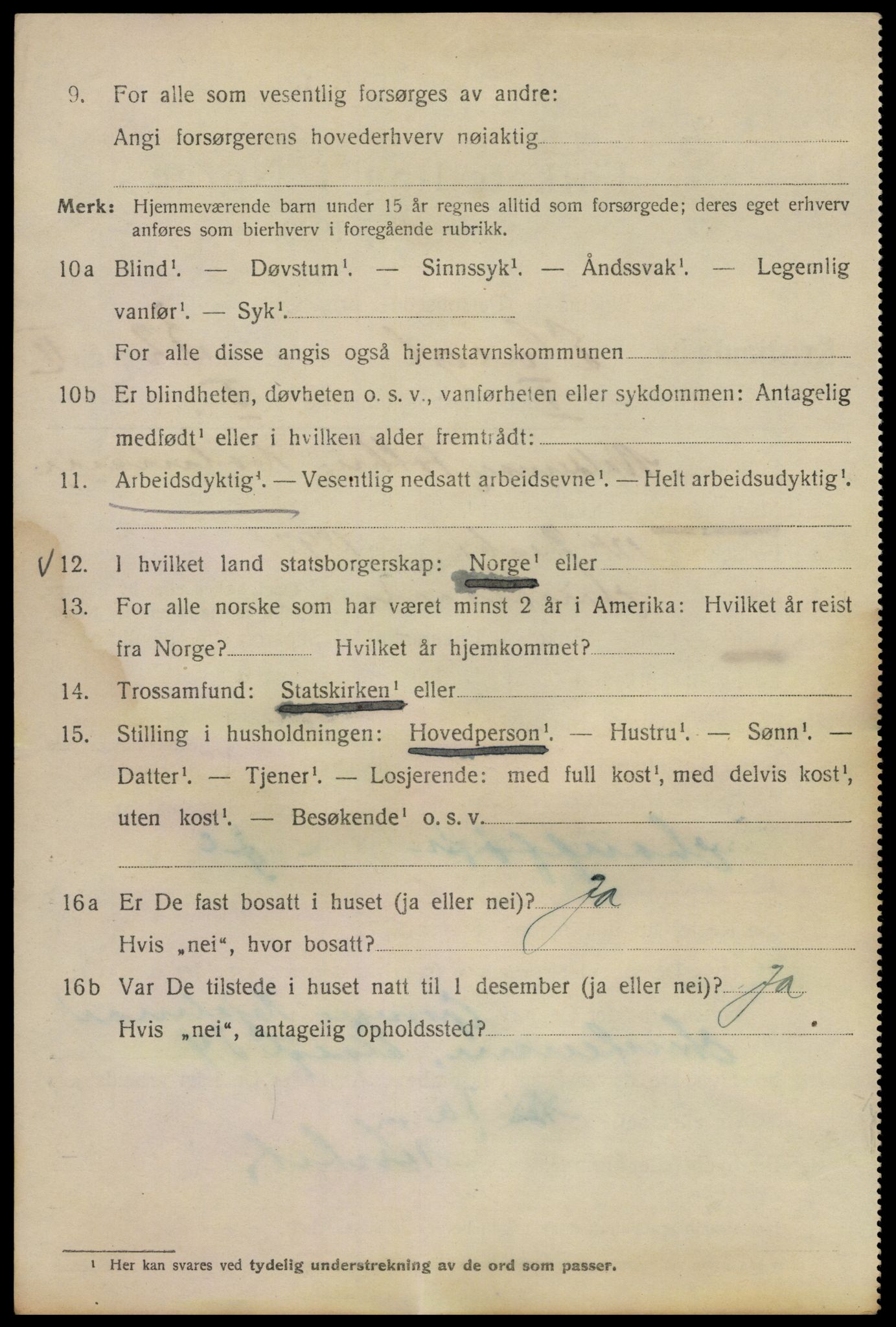 SAO, 1920 census for Kristiania, 1920, p. 215392