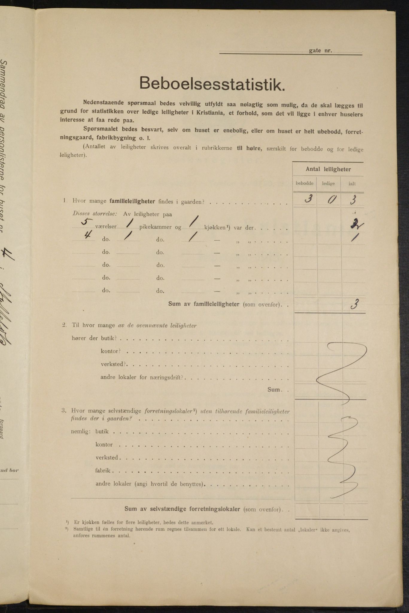 OBA, Municipal Census 1915 for Kristiania, 1915, p. 100561