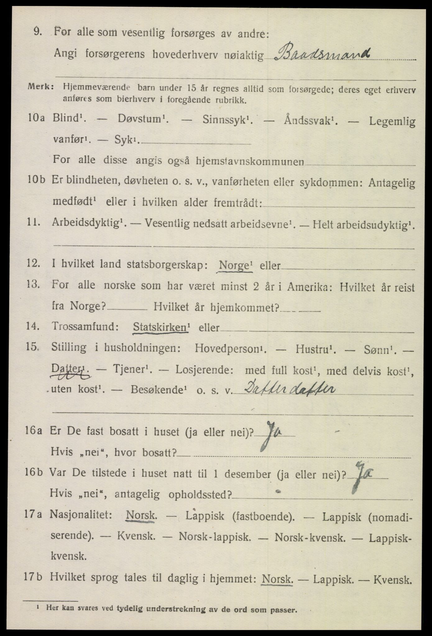 SAT, 1920 census for Leksvik, 1920, p. 4755