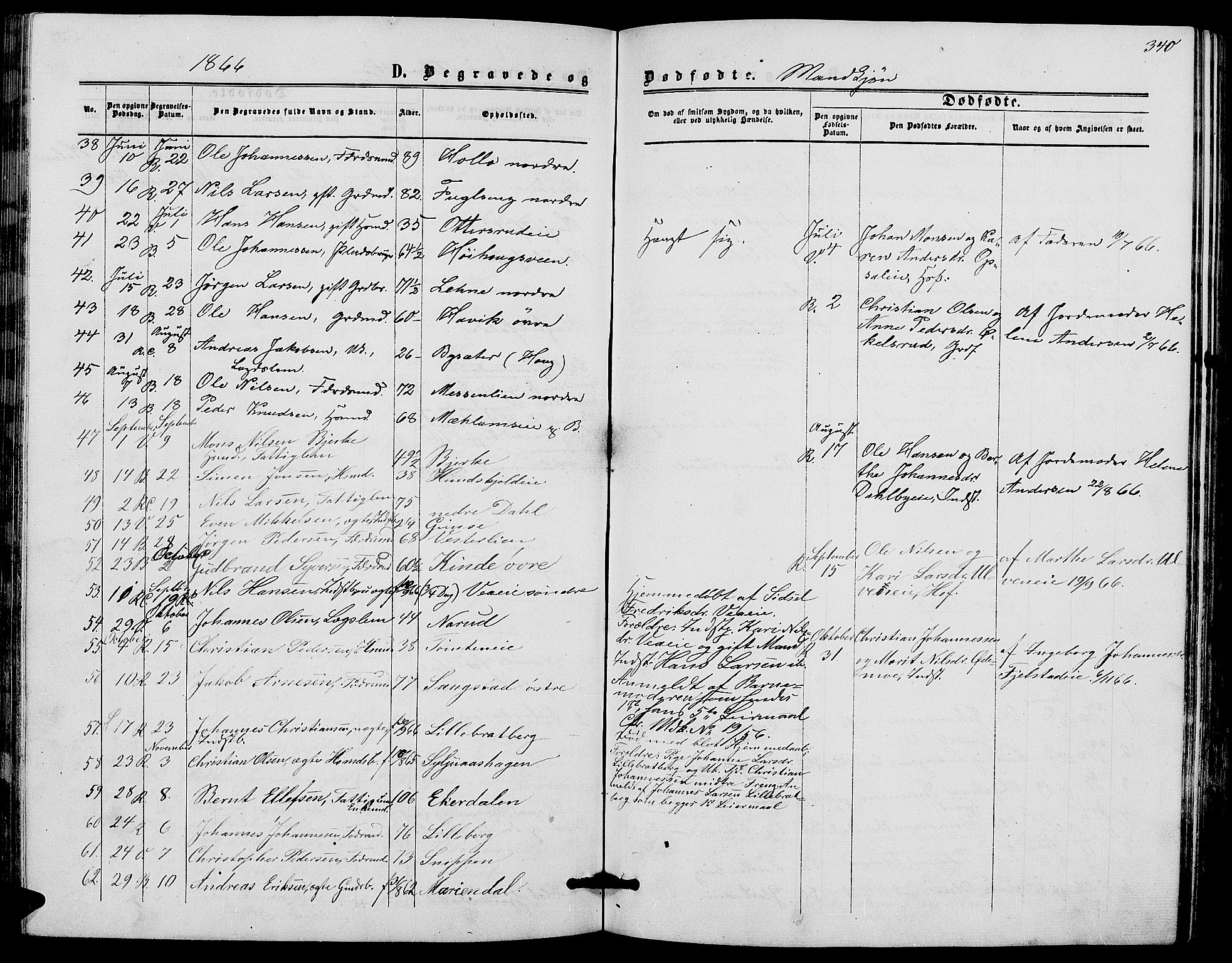 Ringsaker prestekontor, SAH/PREST-014/L/La/L0007: Parish register (copy) no. 7, 1861-1869, p. 340