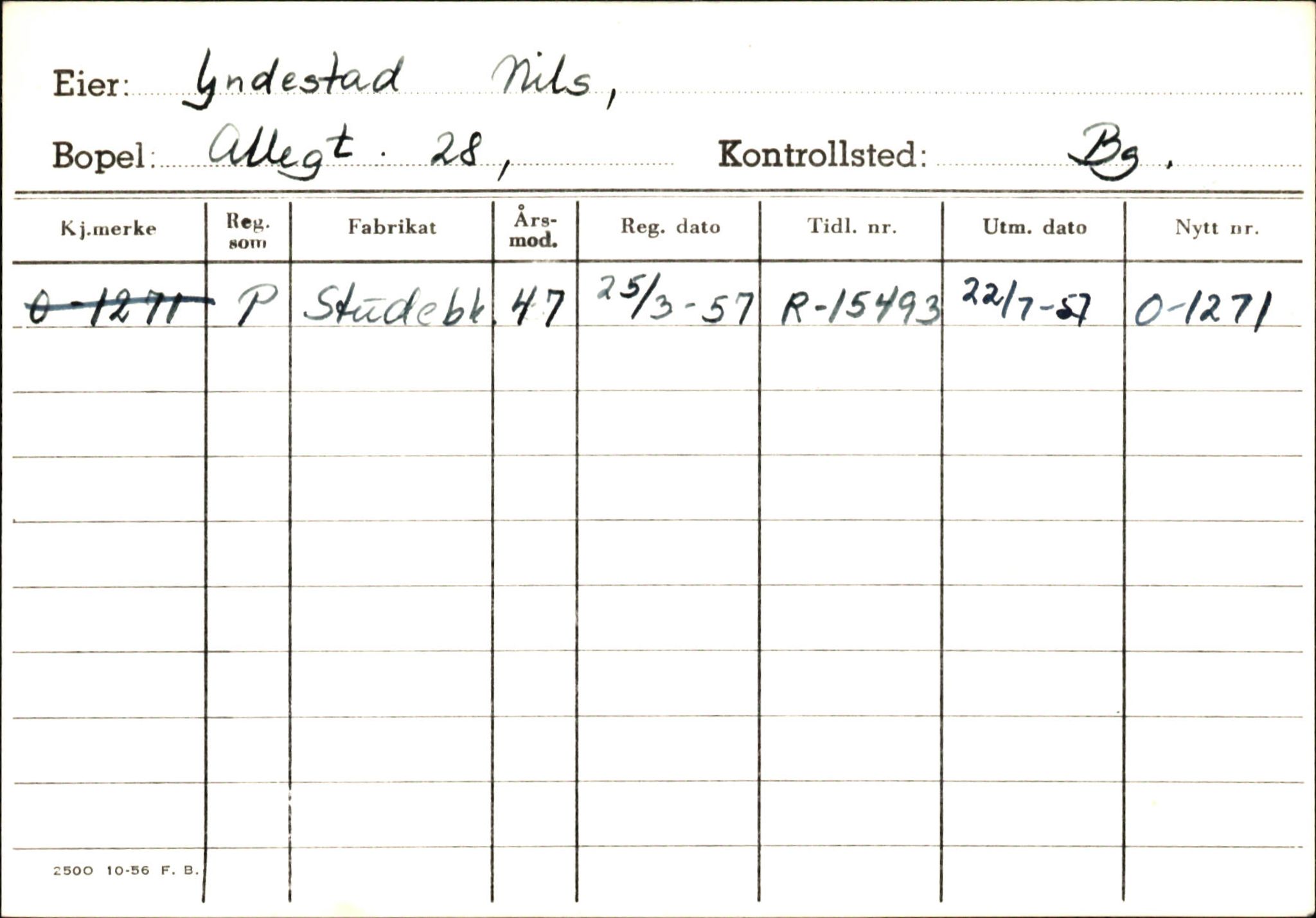 Statens vegvesen, Hordaland vegkontor, AV/SAB-A-5201/2/Hb/L0037: O-eierkort W-P, 1920-1971, p. 929