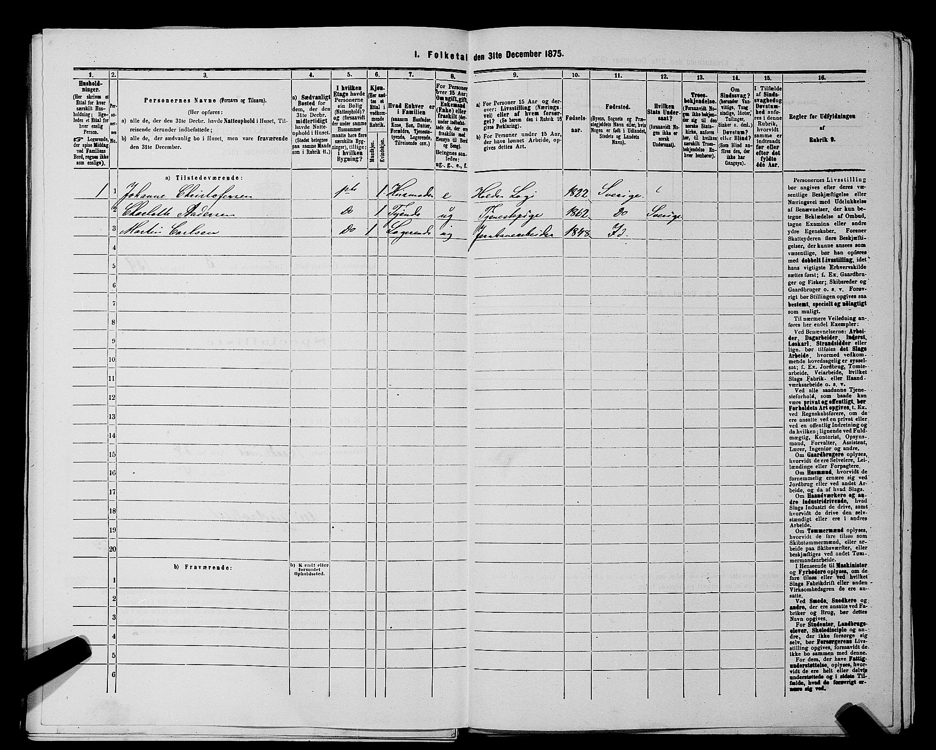 RA, 1875 census for 0101P Fredrikshald, 1875, p. 331
