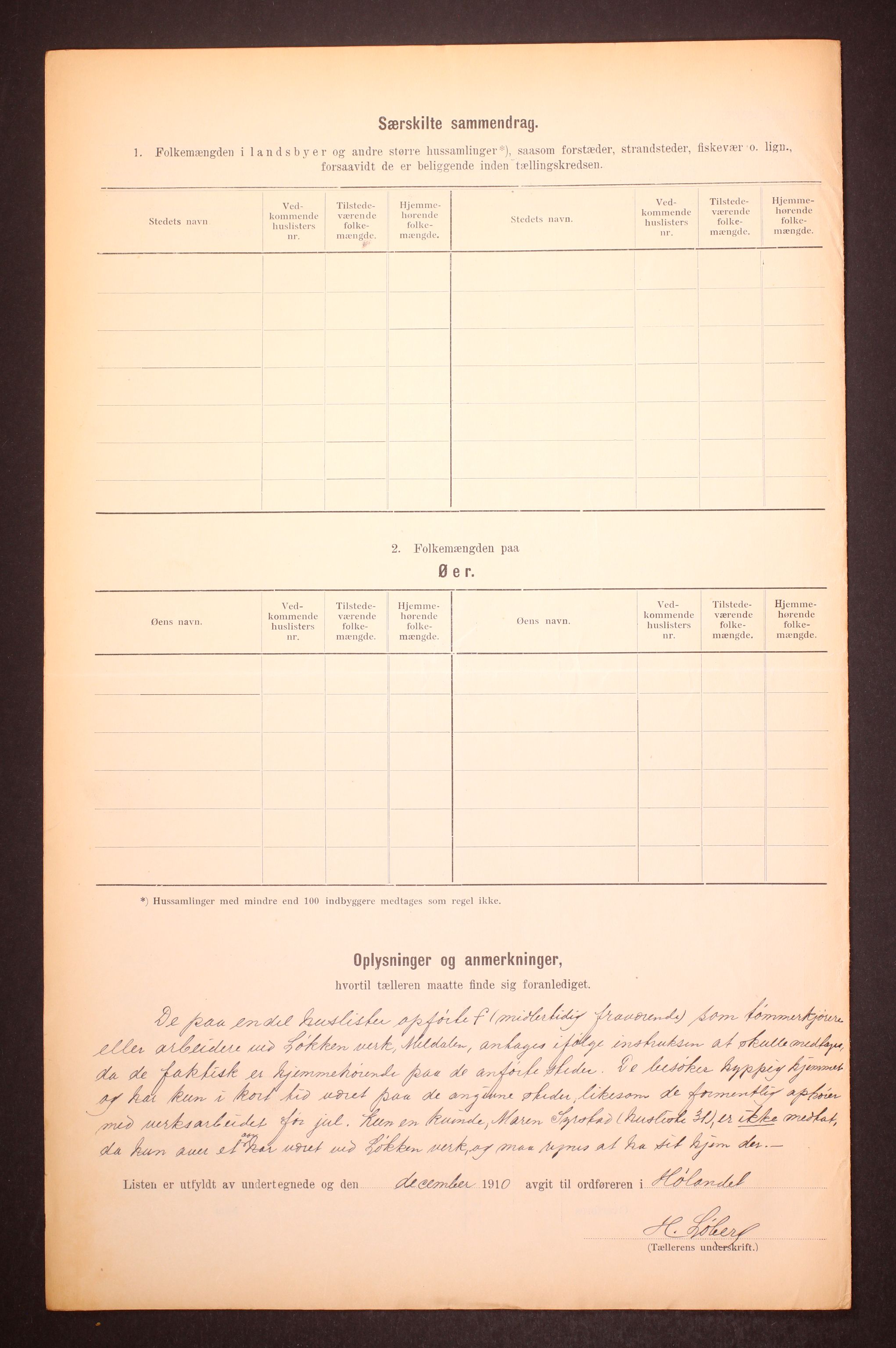 RA, 1910 census for Hølonda, 1910, p. 18