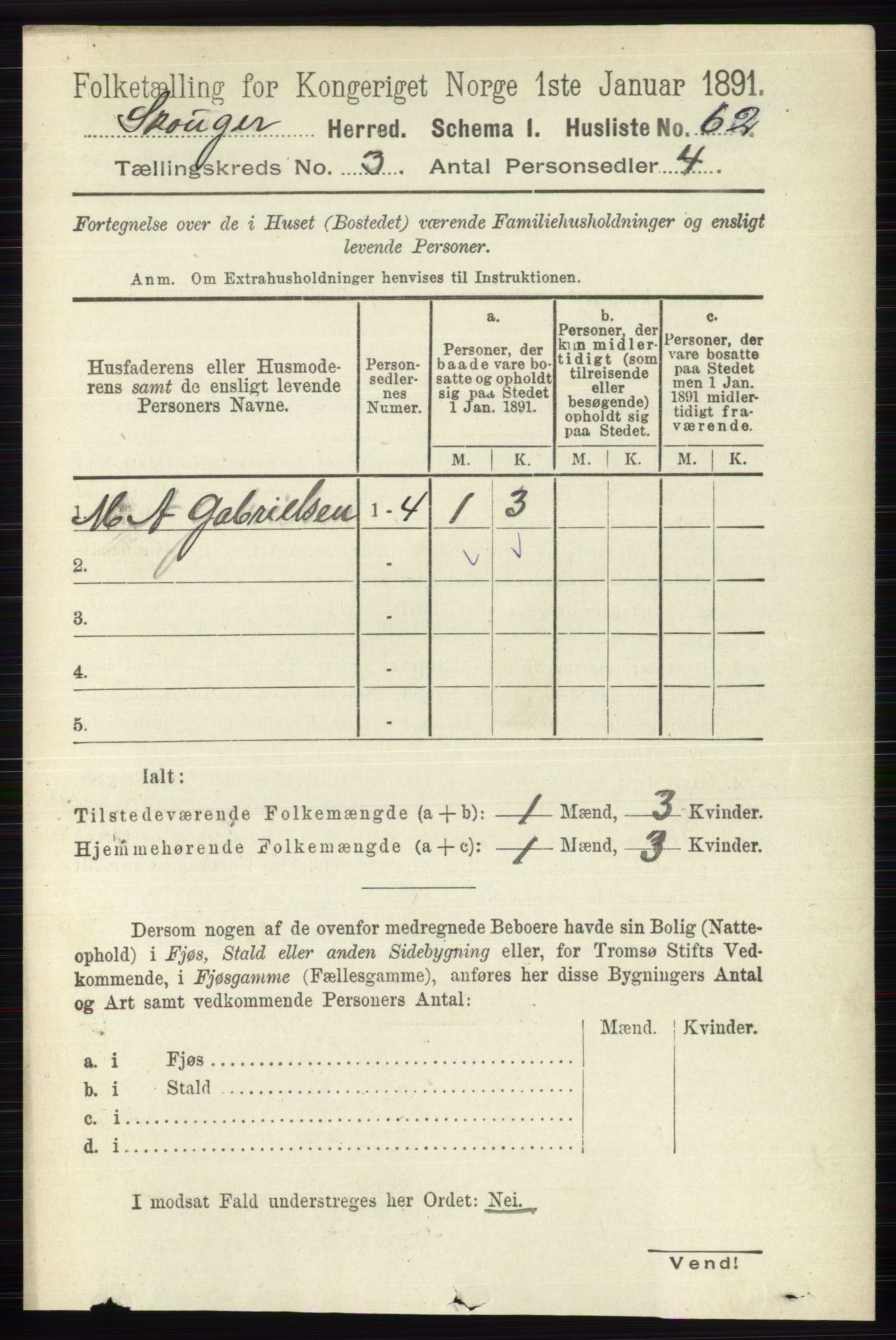 RA, 1891 census for 0712 Skoger, 1891, p. 1553