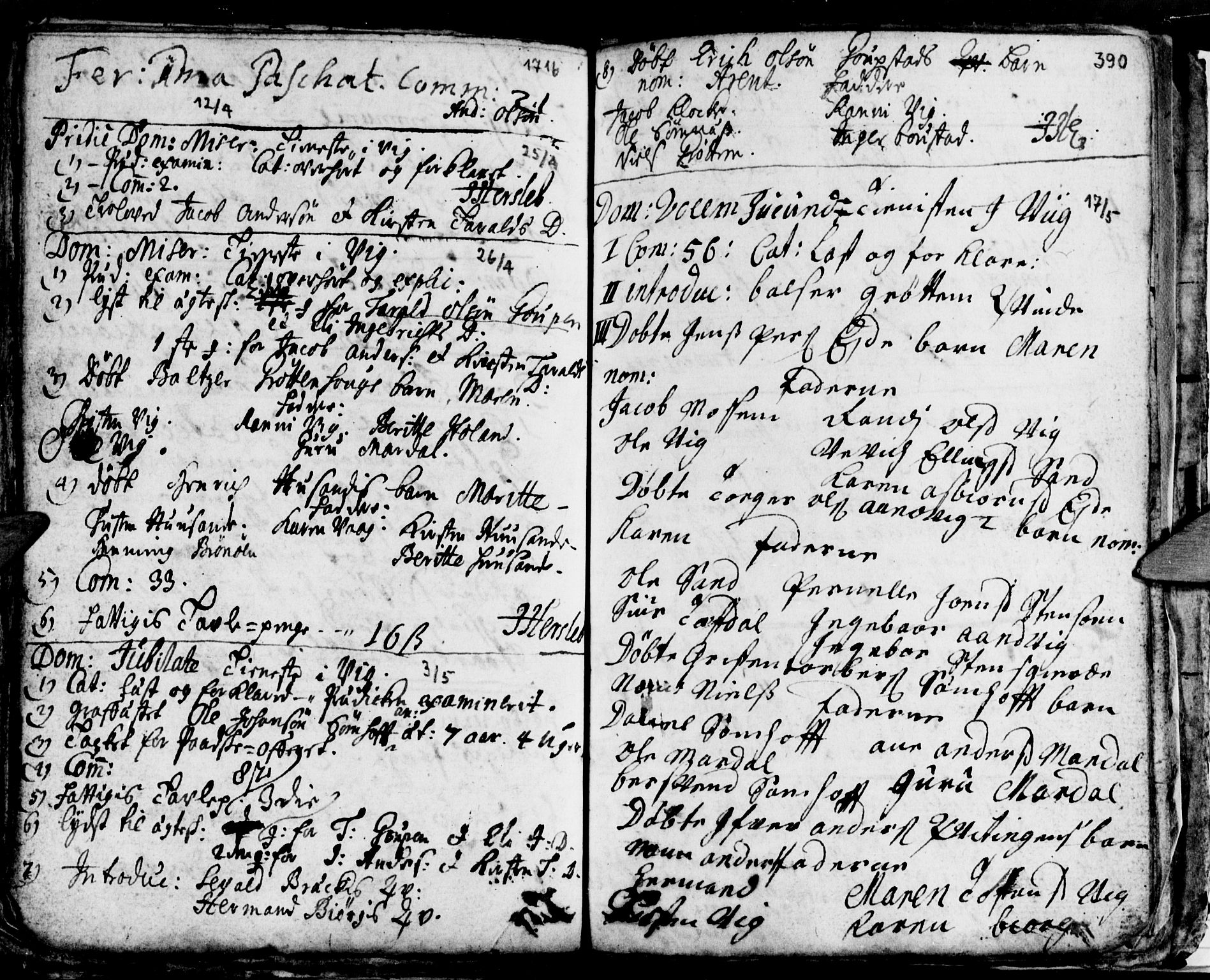 Ministerialprotokoller, klokkerbøker og fødselsregistre - Nordland, SAT/A-1459/812/L0172: Parish register (official) no. 812A01, 1677-1718, p. 390