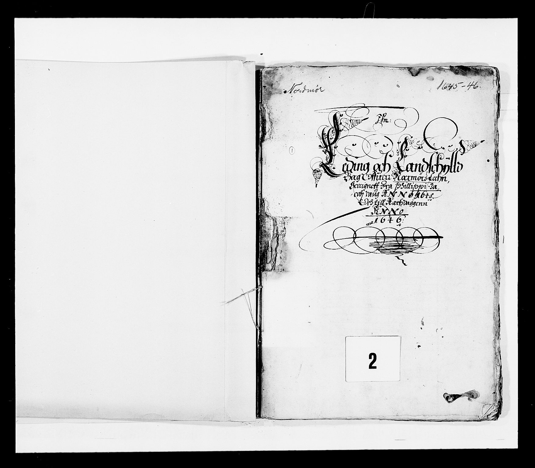 Stattholderembetet 1572-1771, RA/EA-2870/Ek/L0028/0001: Jordebøker 1633-1658: / Jordebøker for Trondheim len, 1645-1646, p. 2
