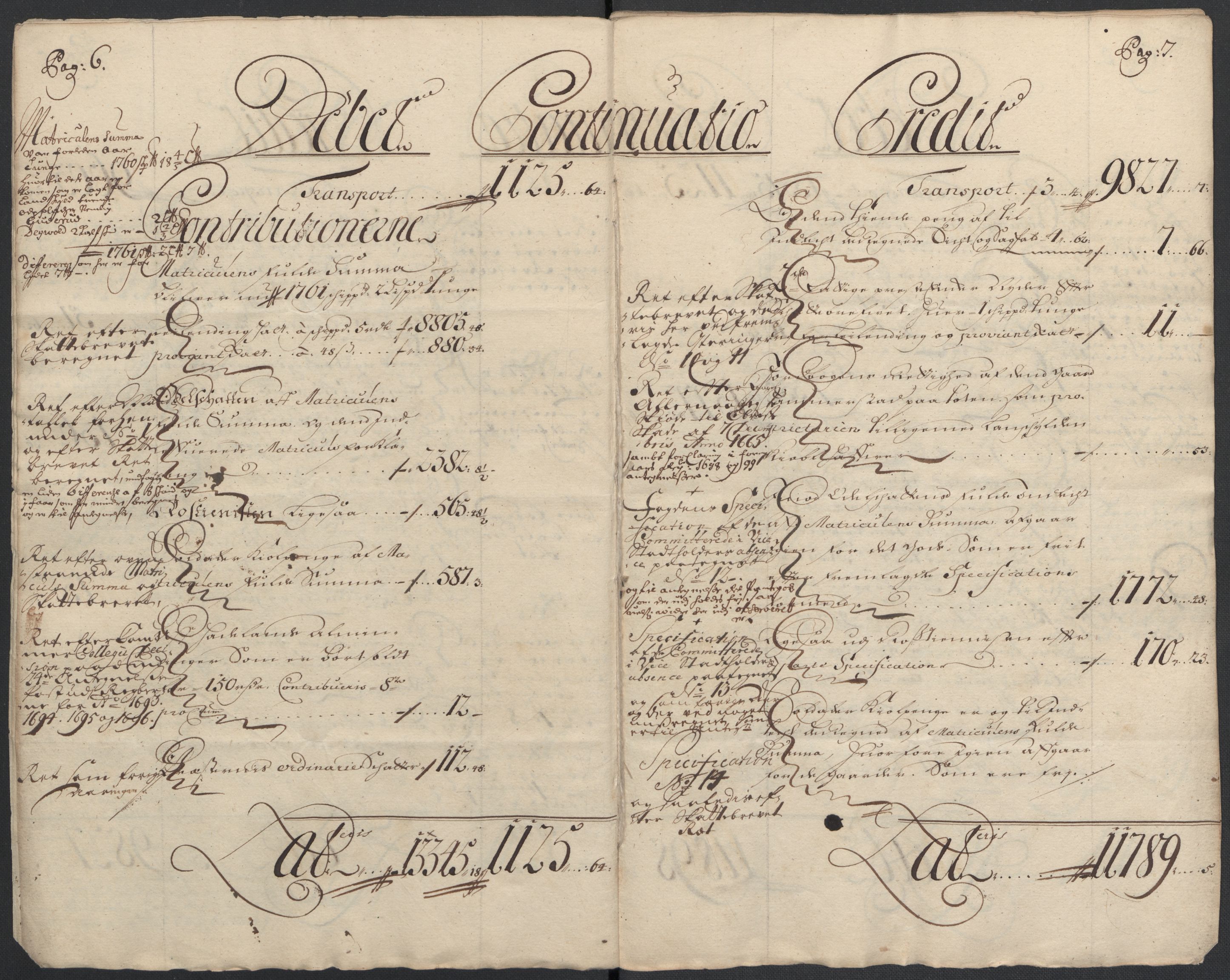 Rentekammeret inntil 1814, Reviderte regnskaper, Fogderegnskap, AV/RA-EA-4092/R18/L1299: Fogderegnskap Hadeland, Toten og Valdres, 1701, p. 6