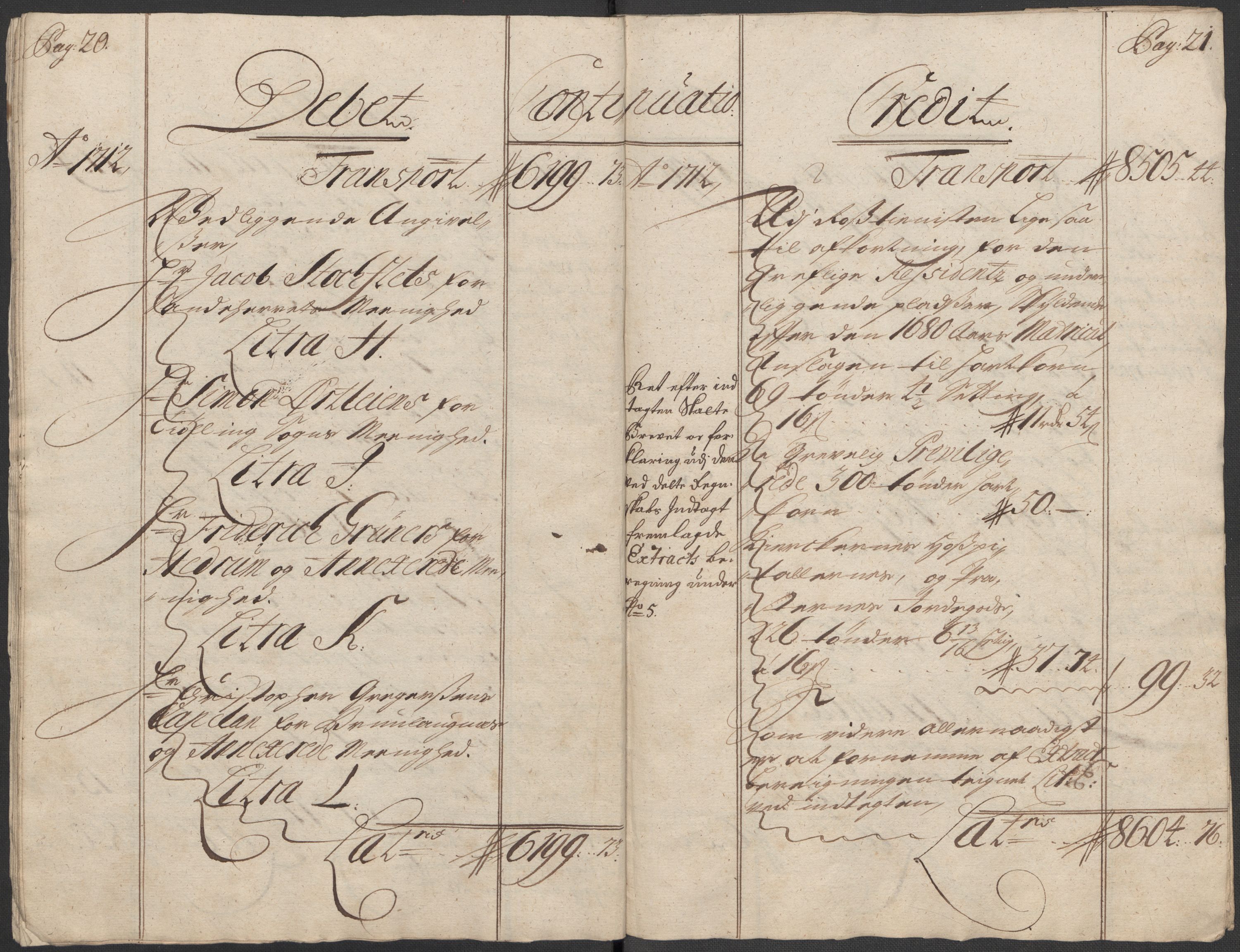 Rentekammeret inntil 1814, Reviderte regnskaper, Fogderegnskap, AV/RA-EA-4092/R33/L1984: Fogderegnskap Larvik grevskap, 1712, p. 13