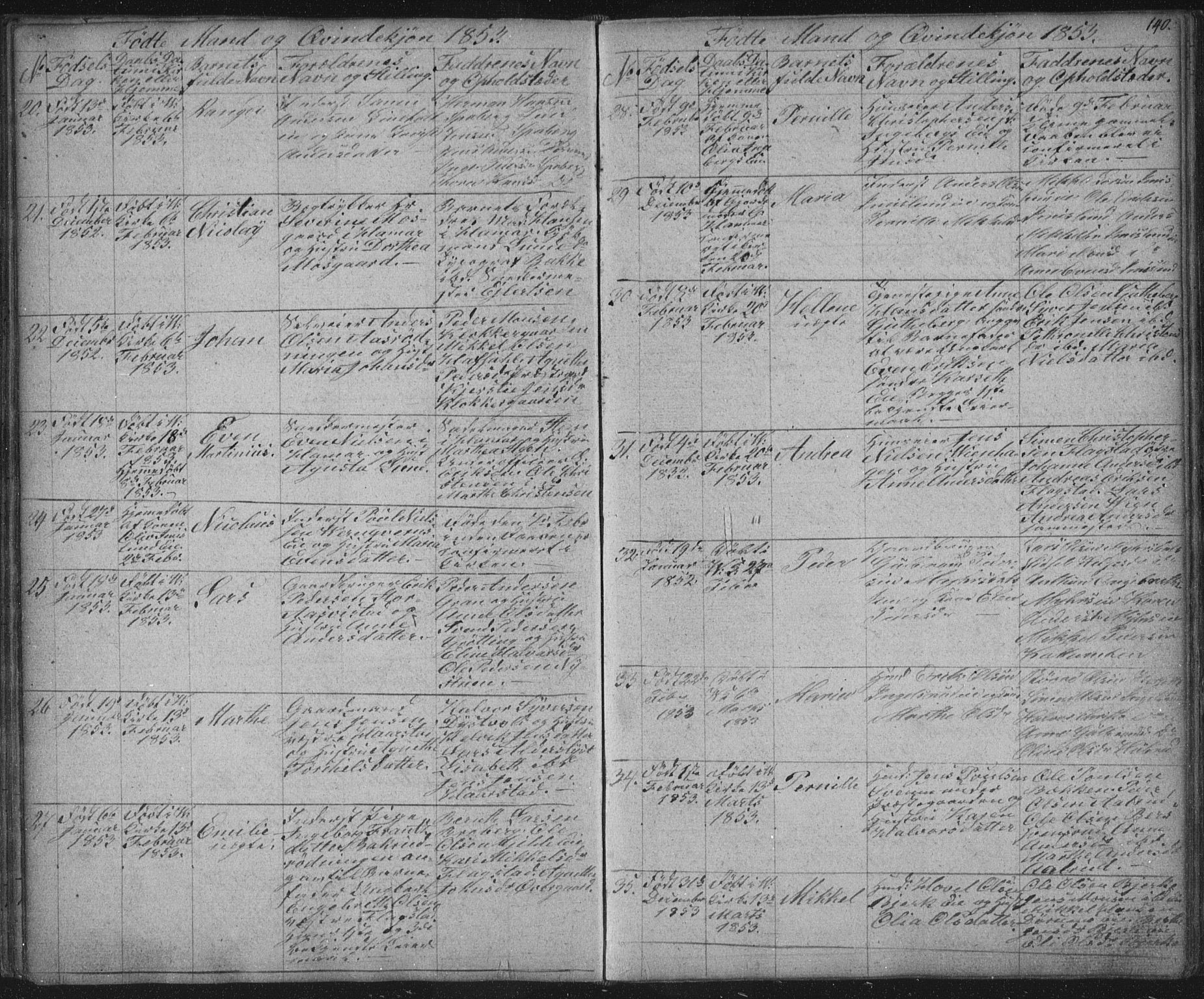 Vang prestekontor, Hedmark, SAH/PREST-008/H/Ha/Hab/L0008: Parish register (copy) no. 8, 1832-1854, p. 140