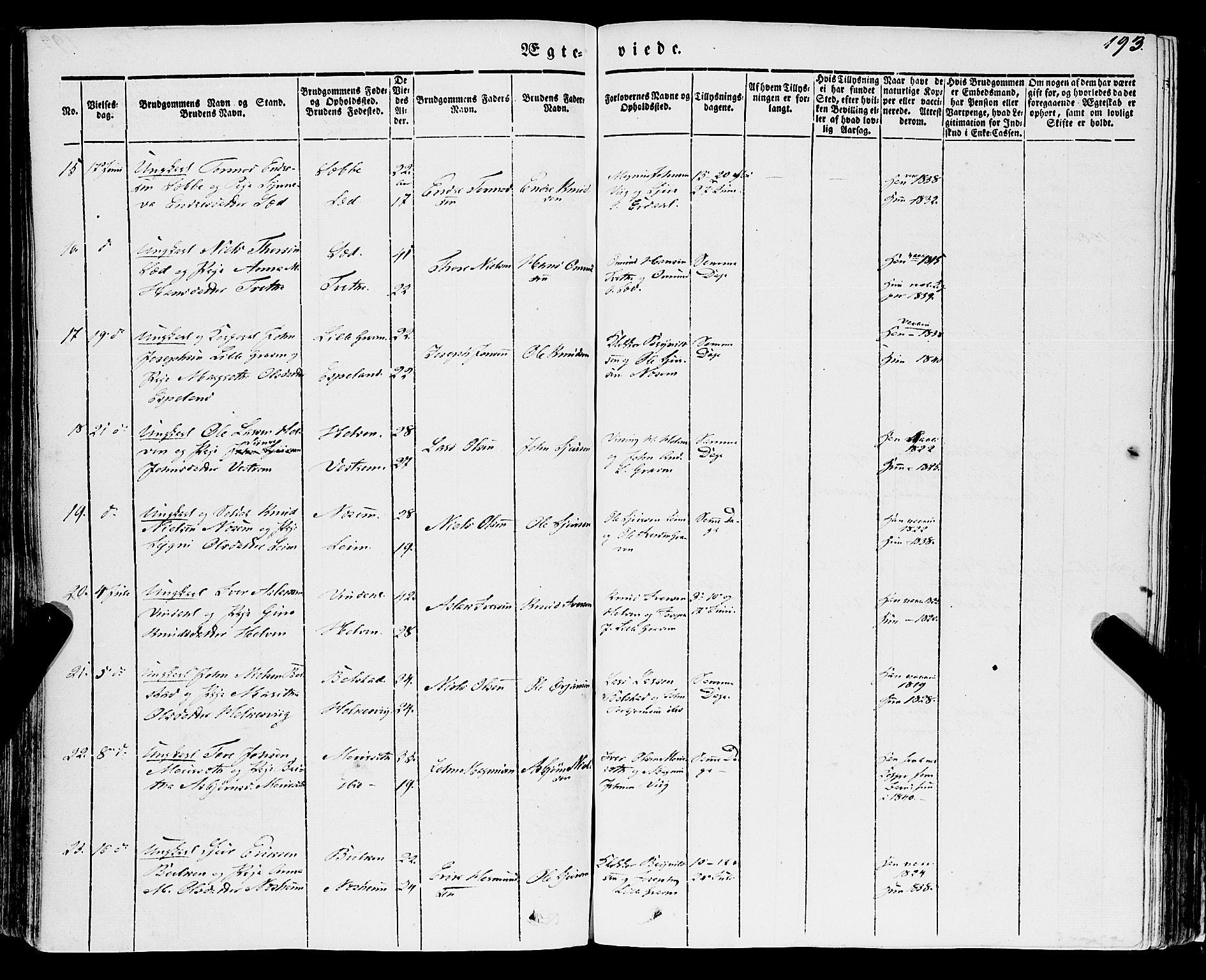 Ulvik sokneprestembete, SAB/A-78801/H/Haa: Parish register (official) no. A 12, 1839-1853, p. 193