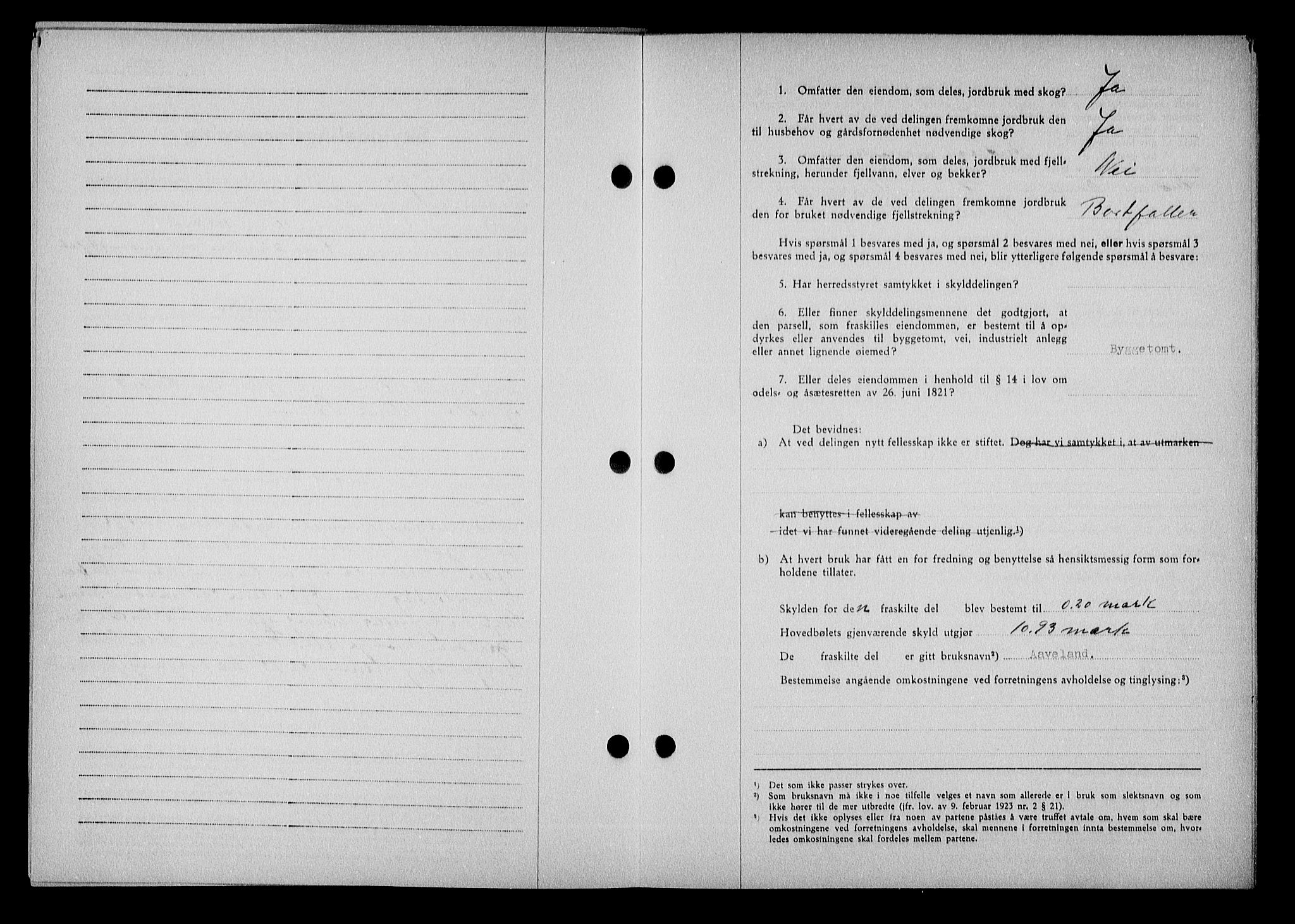 Nedenes sorenskriveri, AV/SAK-1221-0006/G/Gb/Gba/L0048: Mortgage book no. A-II, 1940-1941, Diary no: : 434/1941