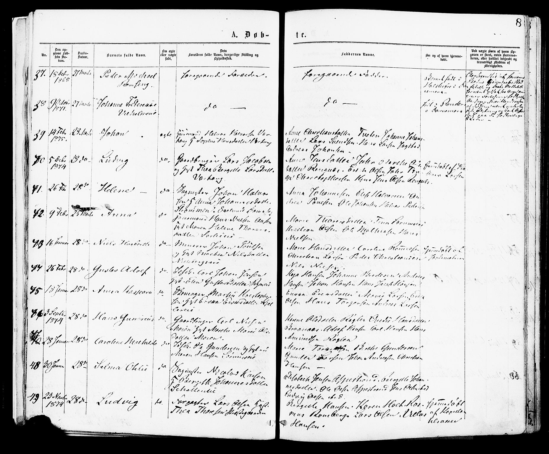 Skedsmo prestekontor Kirkebøker, AV/SAO-A-10033a/F/Fa/L0012: Parish register (official) no. I 12, 1876-1883, p. 8