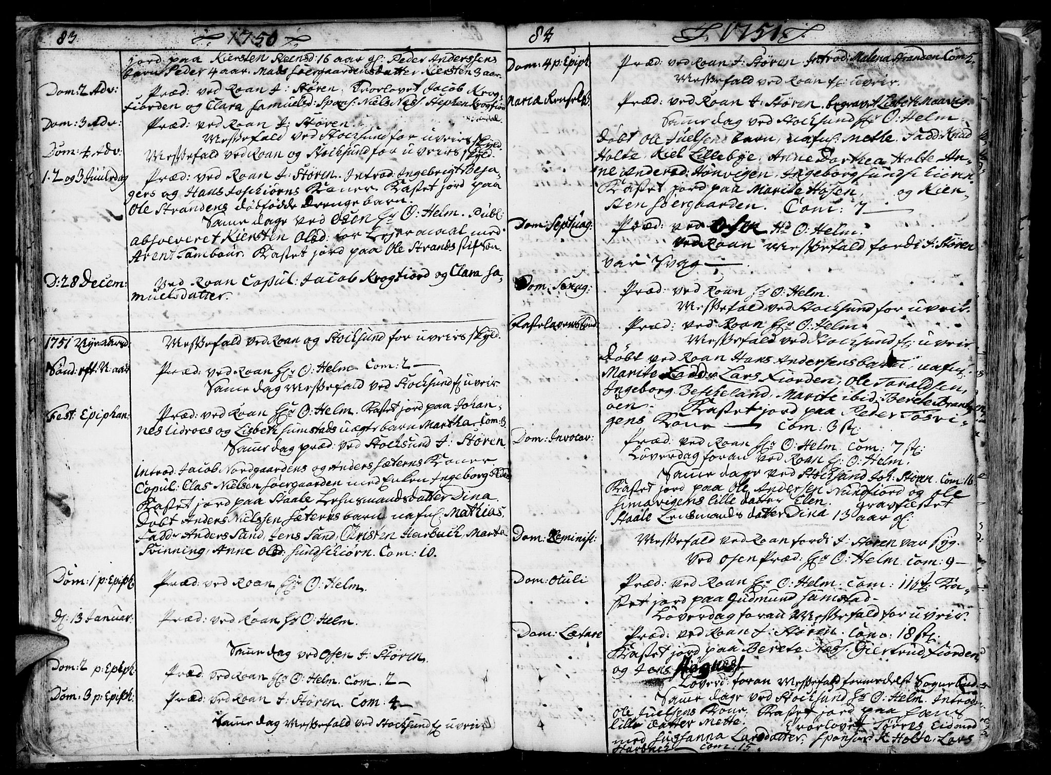 Ministerialprotokoller, klokkerbøker og fødselsregistre - Sør-Trøndelag, SAT/A-1456/657/L0700: Parish register (official) no. 657A01, 1732-1801, p. 82-83