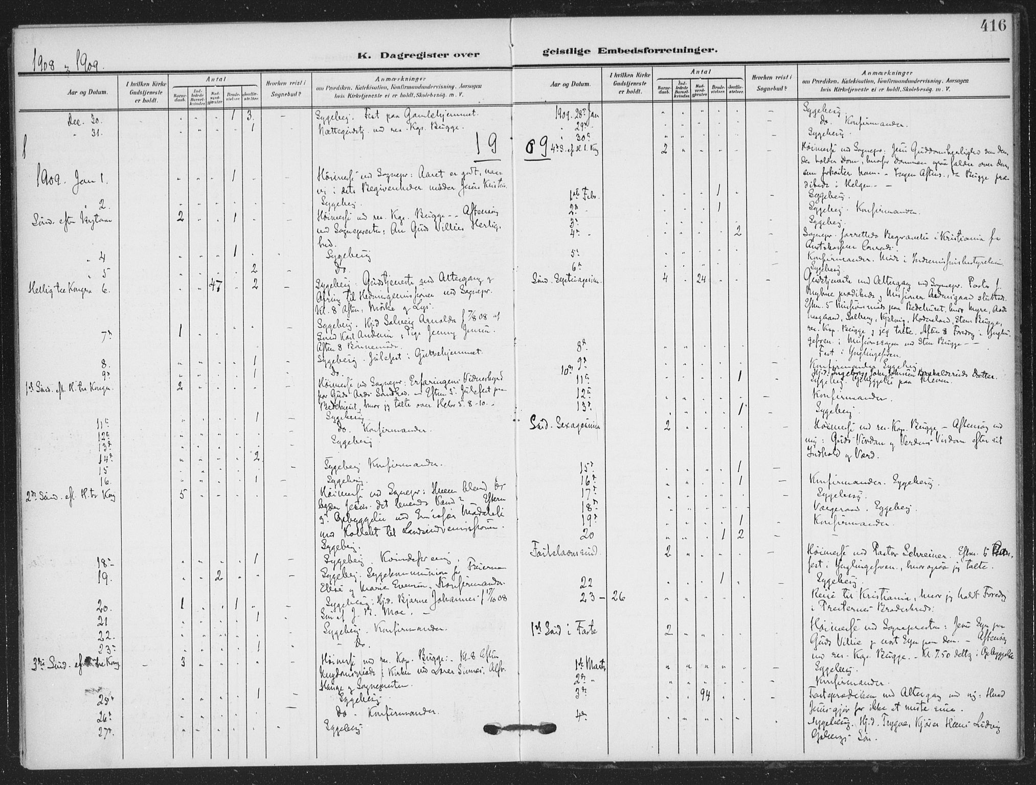 Skien kirkebøker, SAKO/A-302/F/Fa/L0012: Parish register (official) no. 12, 1908-1914, p. 416