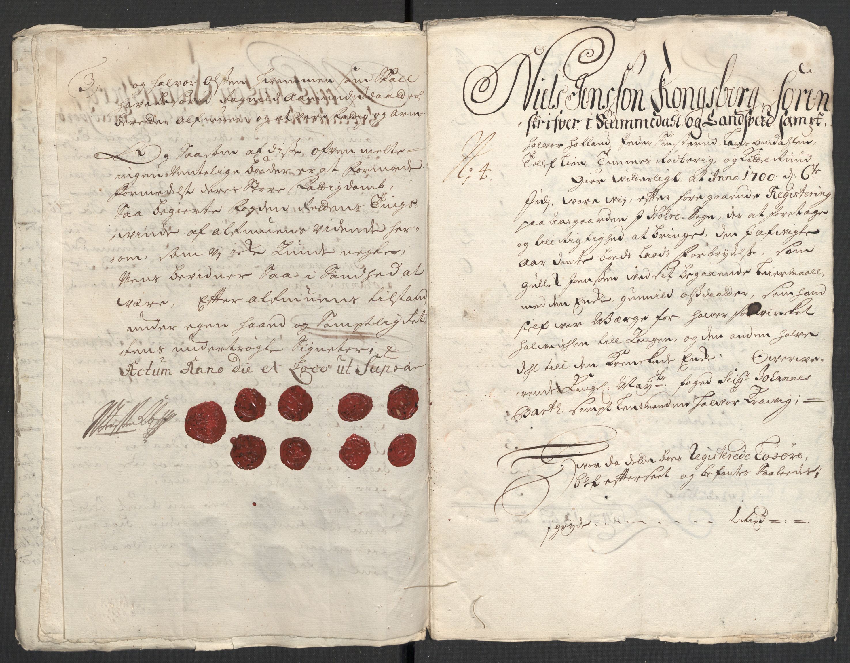 Rentekammeret inntil 1814, Reviderte regnskaper, Fogderegnskap, AV/RA-EA-4092/R24/L1578: Fogderegnskap Numedal og Sandsvær, 1698-1700, p. 26