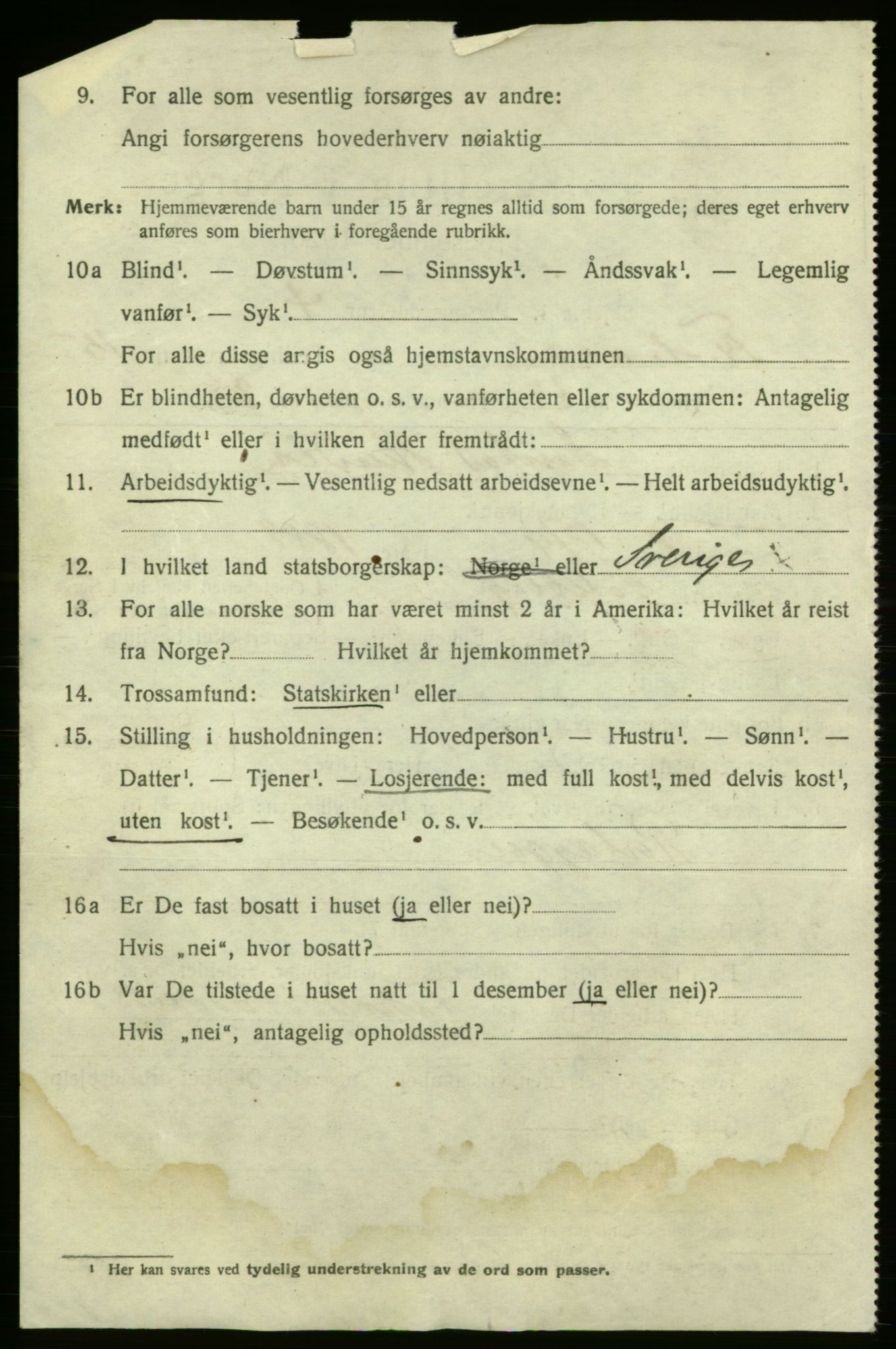 SAO, 1920 census for Fredrikshald, 1920, p. 24731