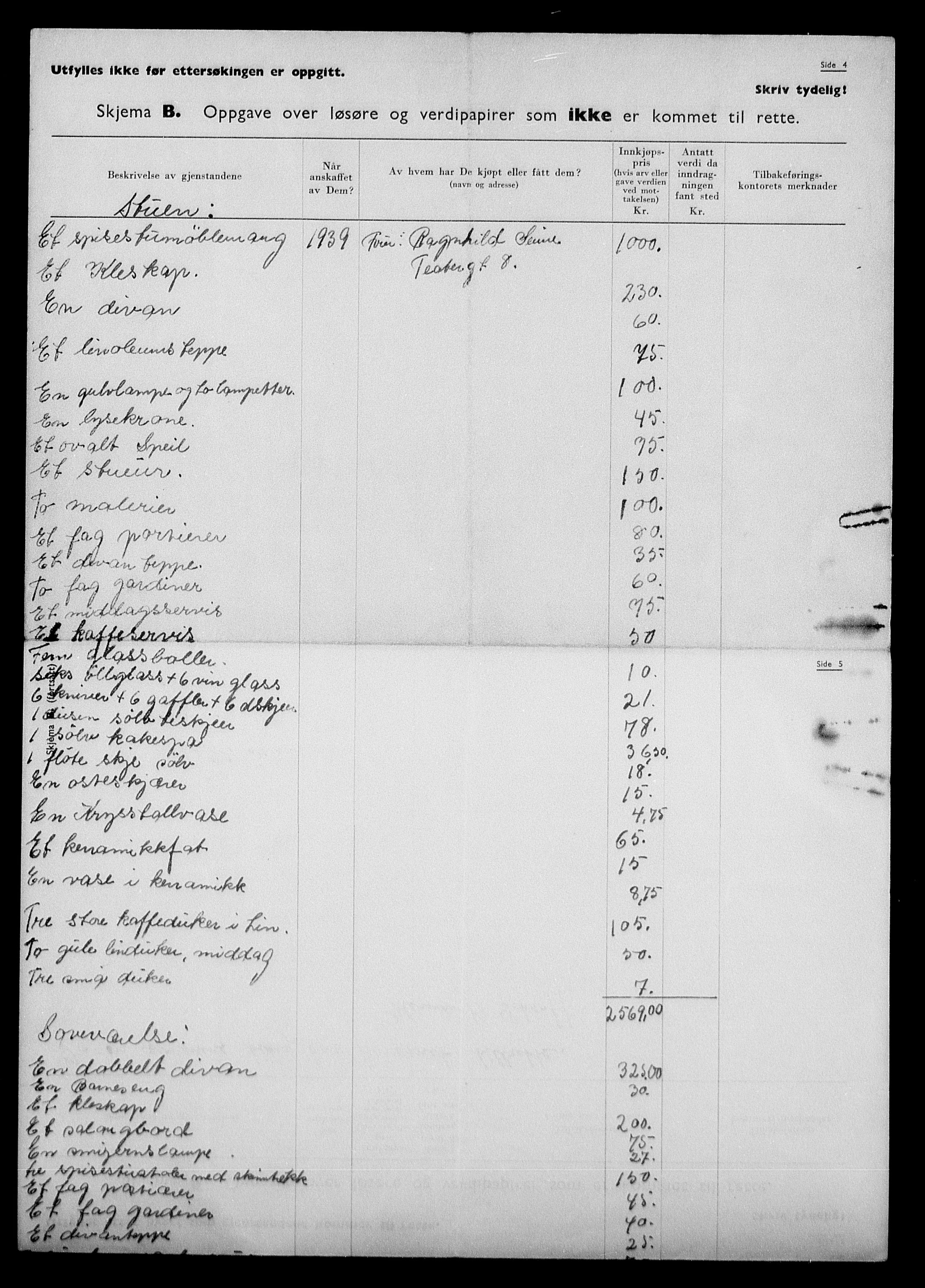 Justisdepartementet, Tilbakeføringskontoret for inndratte formuer, AV/RA-S-1564/H/Hc/Hcc/L0978: --, 1945-1947, p. 14