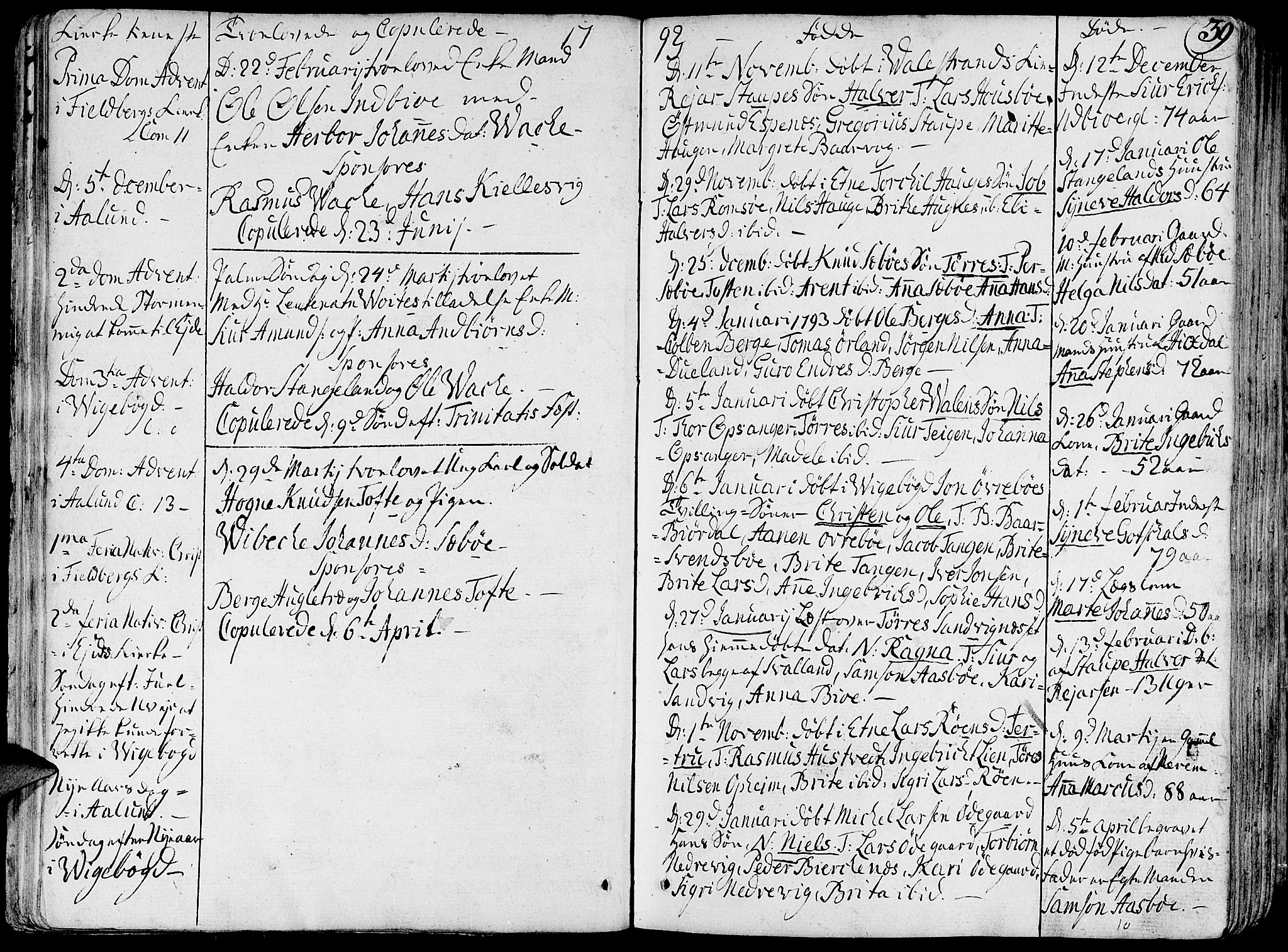Fjelberg sokneprestembete, SAB/A-75201/H/Haa: Parish register (official) no. A 3, 1788-1815, p. 39
