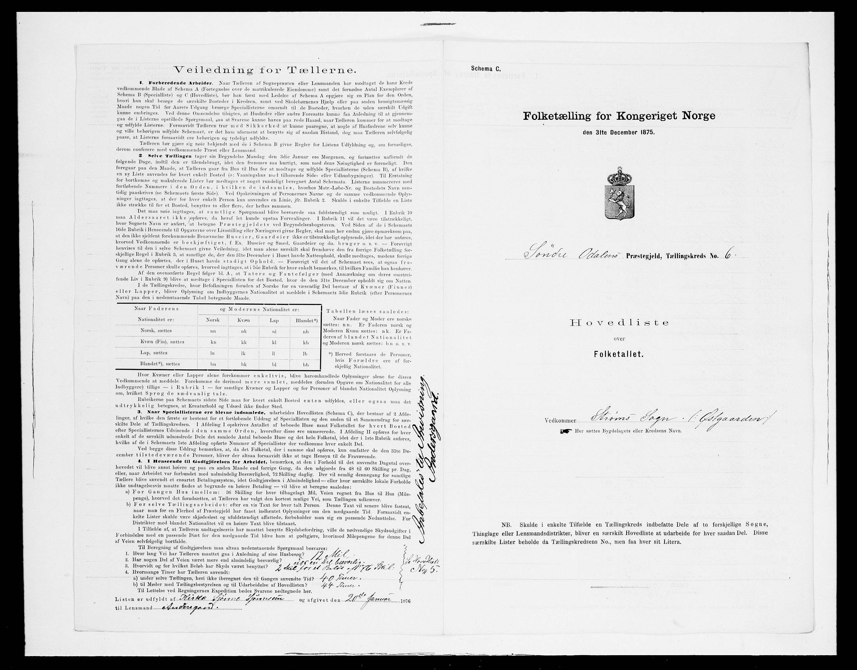 SAH, 1875 census for 0419P Sør-Odal, 1875, p. 39