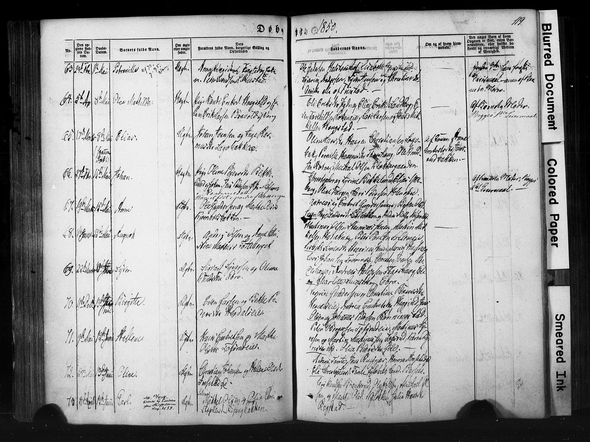 Løten prestekontor, AV/SAH-PREST-022/K/Ka/L0007: Parish register (official) no. 7, 1850-1859, p. 119
