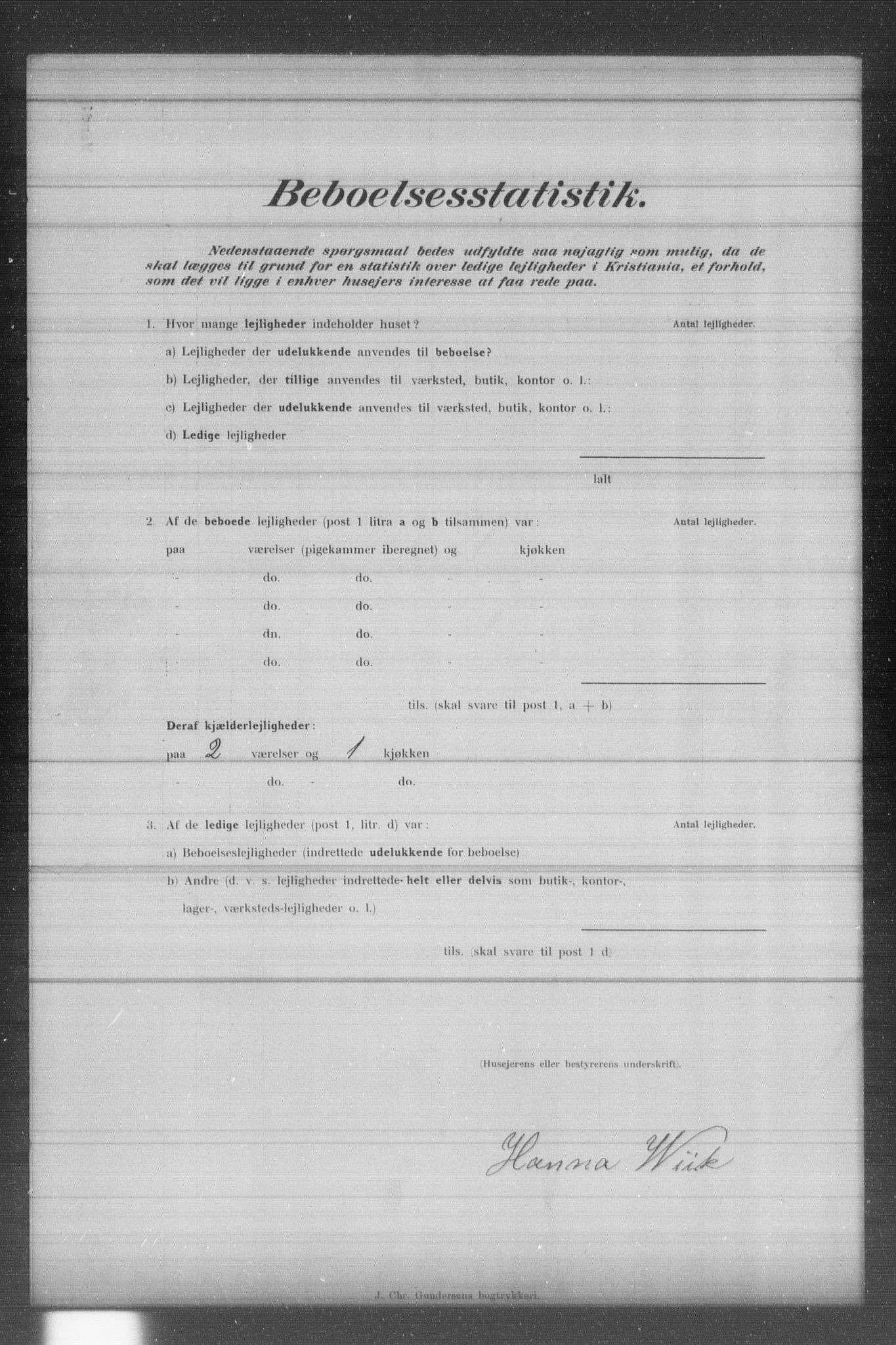 OBA, Municipal Census 1902 for Kristiania, 1902, p. 1668