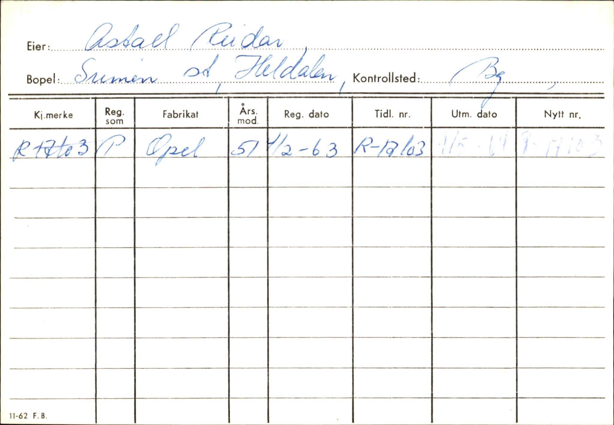 Statens vegvesen, Hordaland vegkontor, AV/SAB-A-5201/2/Ha/L0002: R-eierkort A, 1920-1971, p. 1243