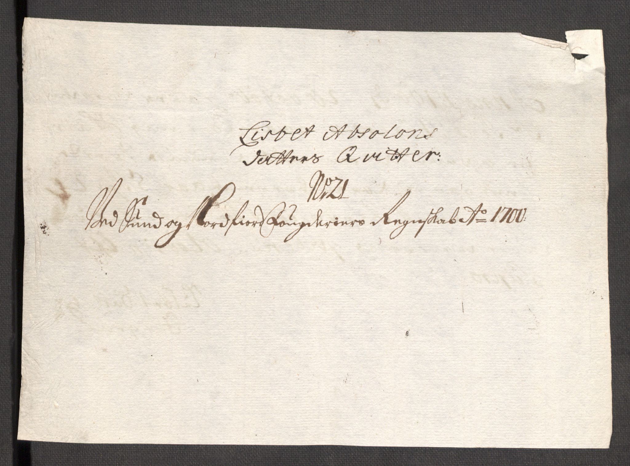 Rentekammeret inntil 1814, Reviderte regnskaper, Fogderegnskap, AV/RA-EA-4092/R53/L3425: Fogderegnskap Sunn- og Nordfjord, 1700-1701, p. 245