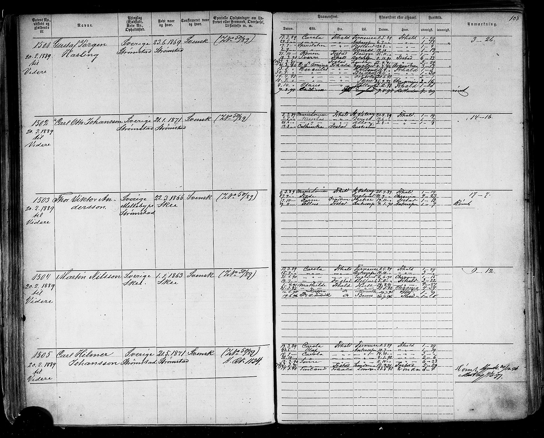 Halden mønstringskontor, AV/SAO-A-10569a/F/Fc/Fca/L0003: Annotasjonsrulle, 1875-1910, p. 115