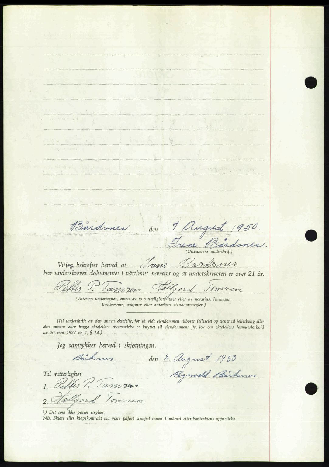 Romsdal sorenskriveri, AV/SAT-A-4149/1/2/2C: Mortgage book no. A34, 1950-1950, Diary no: : 2439/1950