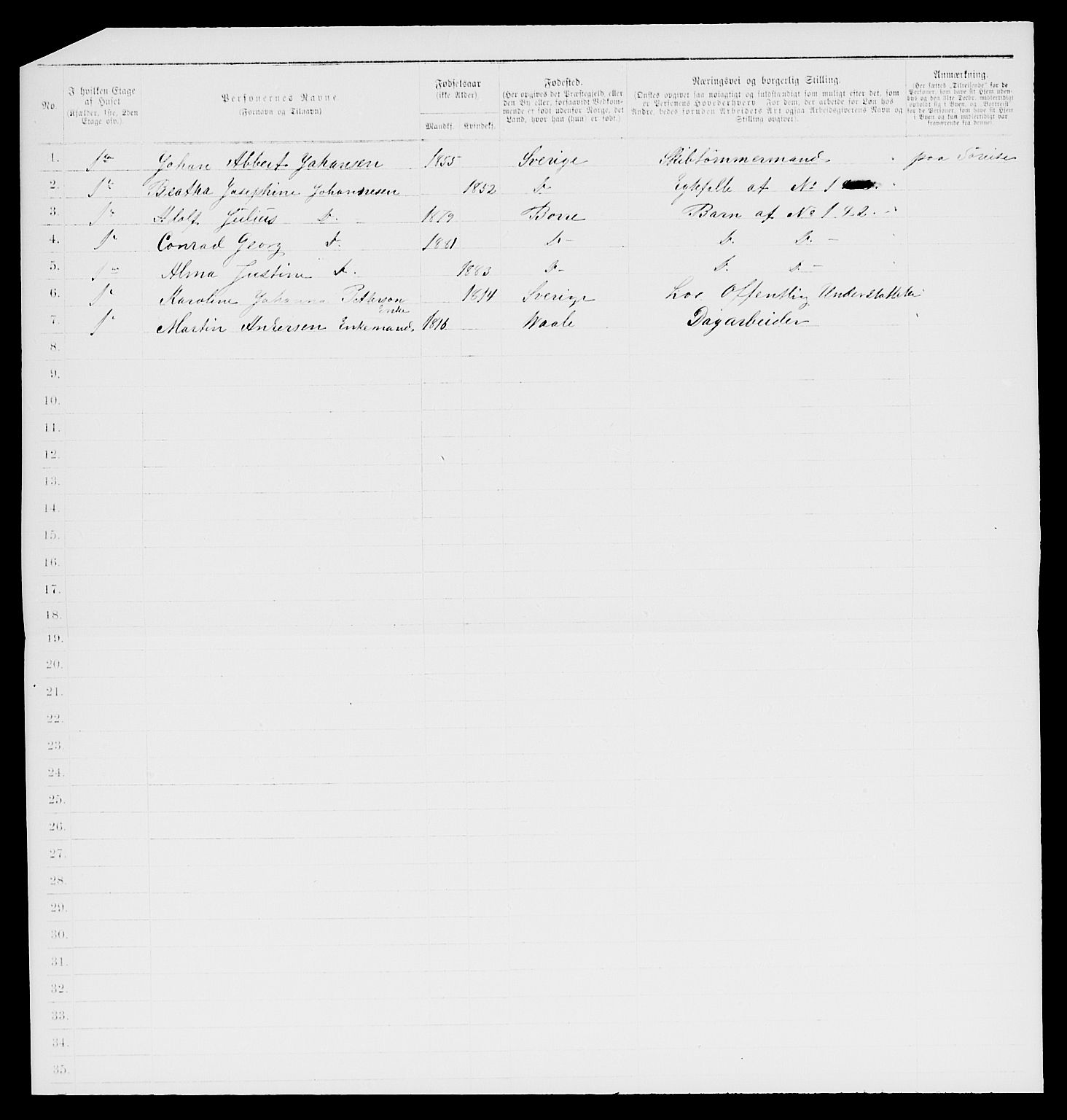 SAKO, 1885 census for 0704 Åsgårdstrand, 1885, p. 4