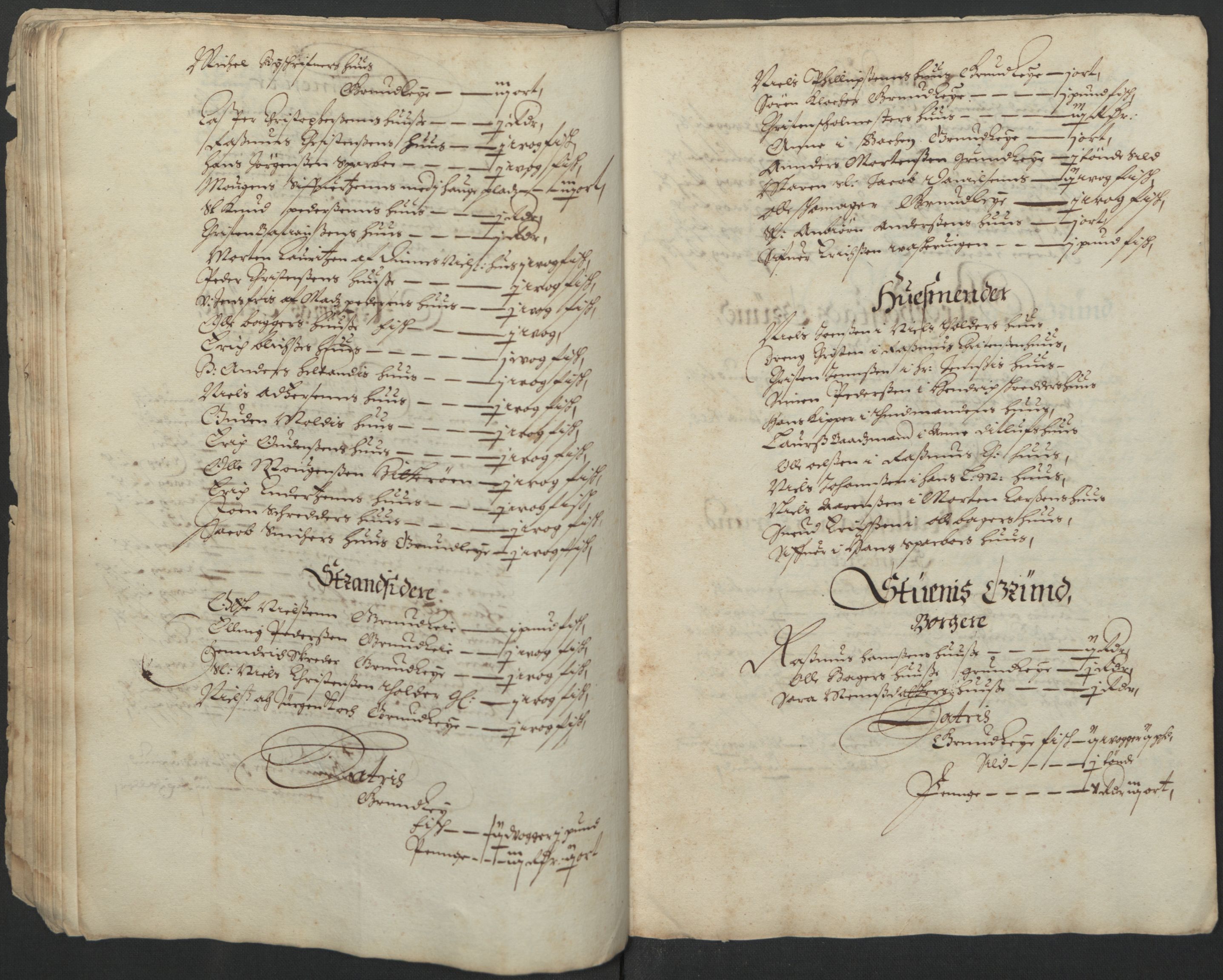 Rentekammeret inntil 1814, Realistisk ordnet avdeling, AV/RA-EA-4070/L/L0029/0005: Trondheim lagdømme: / Jordebok over Østråt og Tøndel gård og gods, 1661