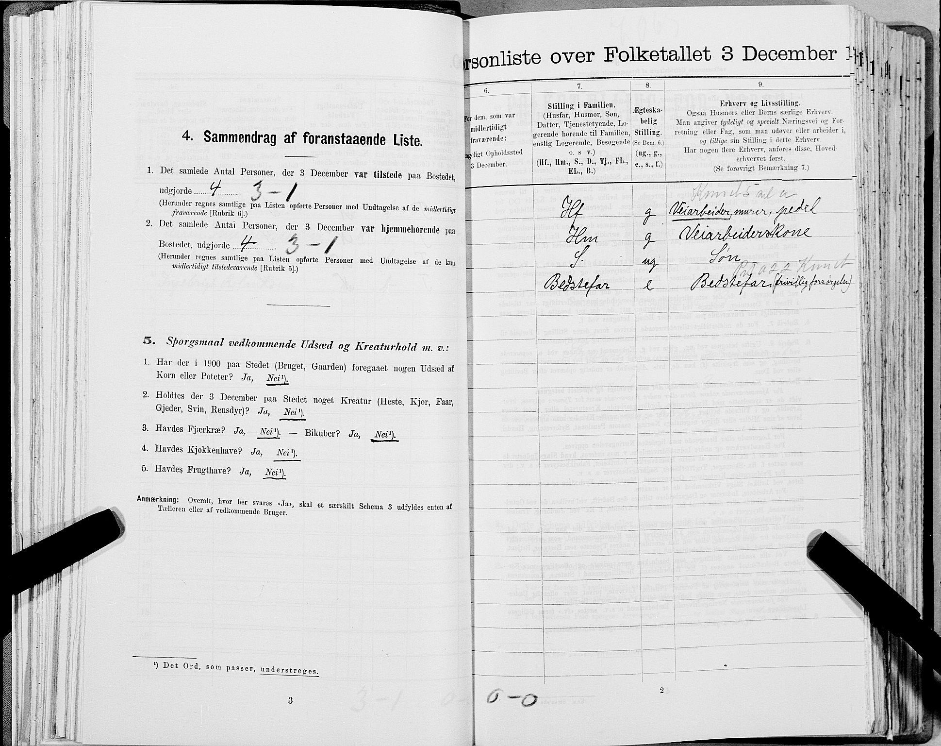 SAT, 1900 census for Snåsa, 1900, p. 116