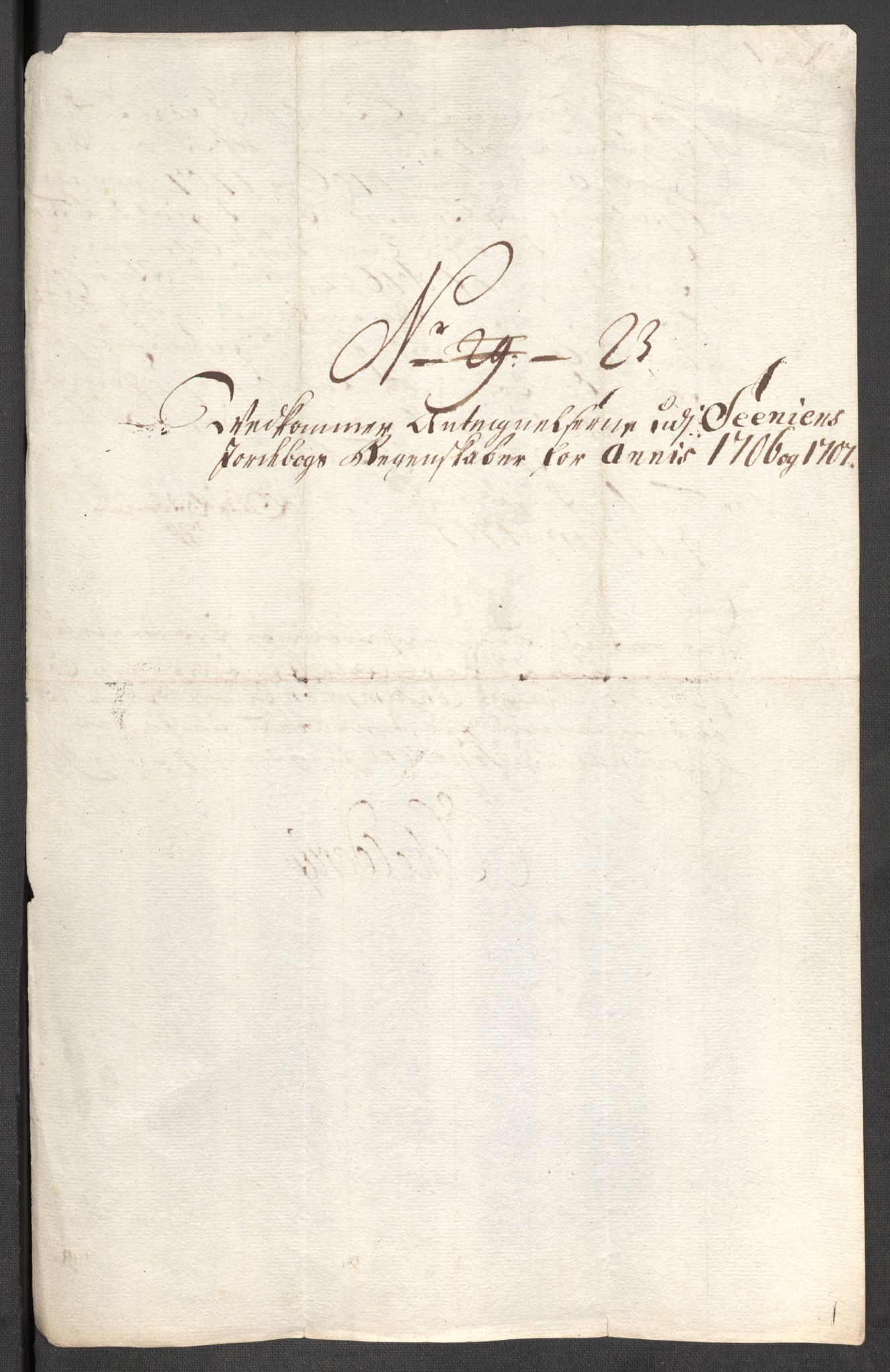 Rentekammeret inntil 1814, Reviderte regnskaper, Fogderegnskap, AV/RA-EA-4092/R68/L4756: Fogderegnskap Senja og Troms, 1705-1707, p. 497