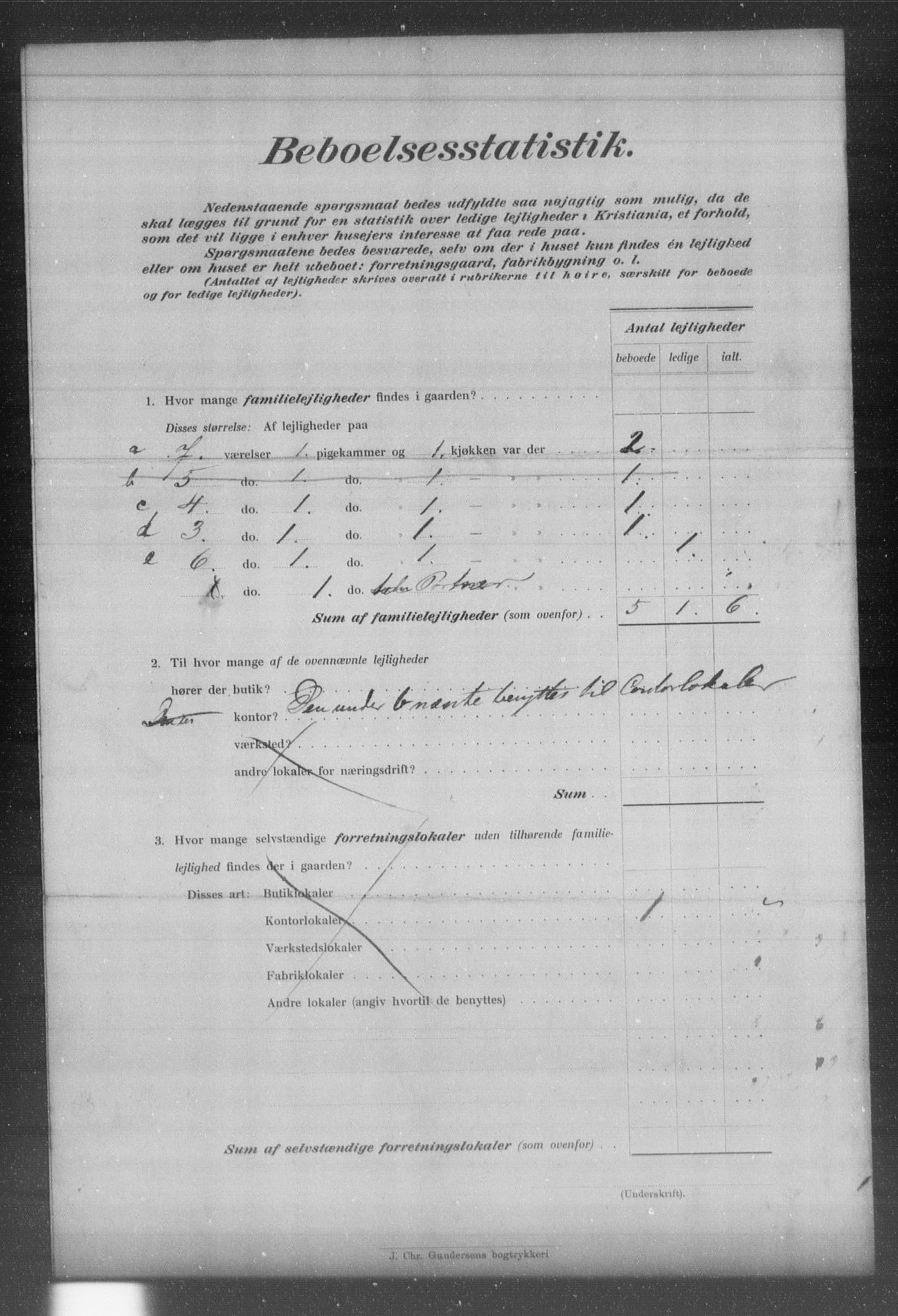 OBA, Municipal Census 1903 for Kristiania, 1903, p. 10661