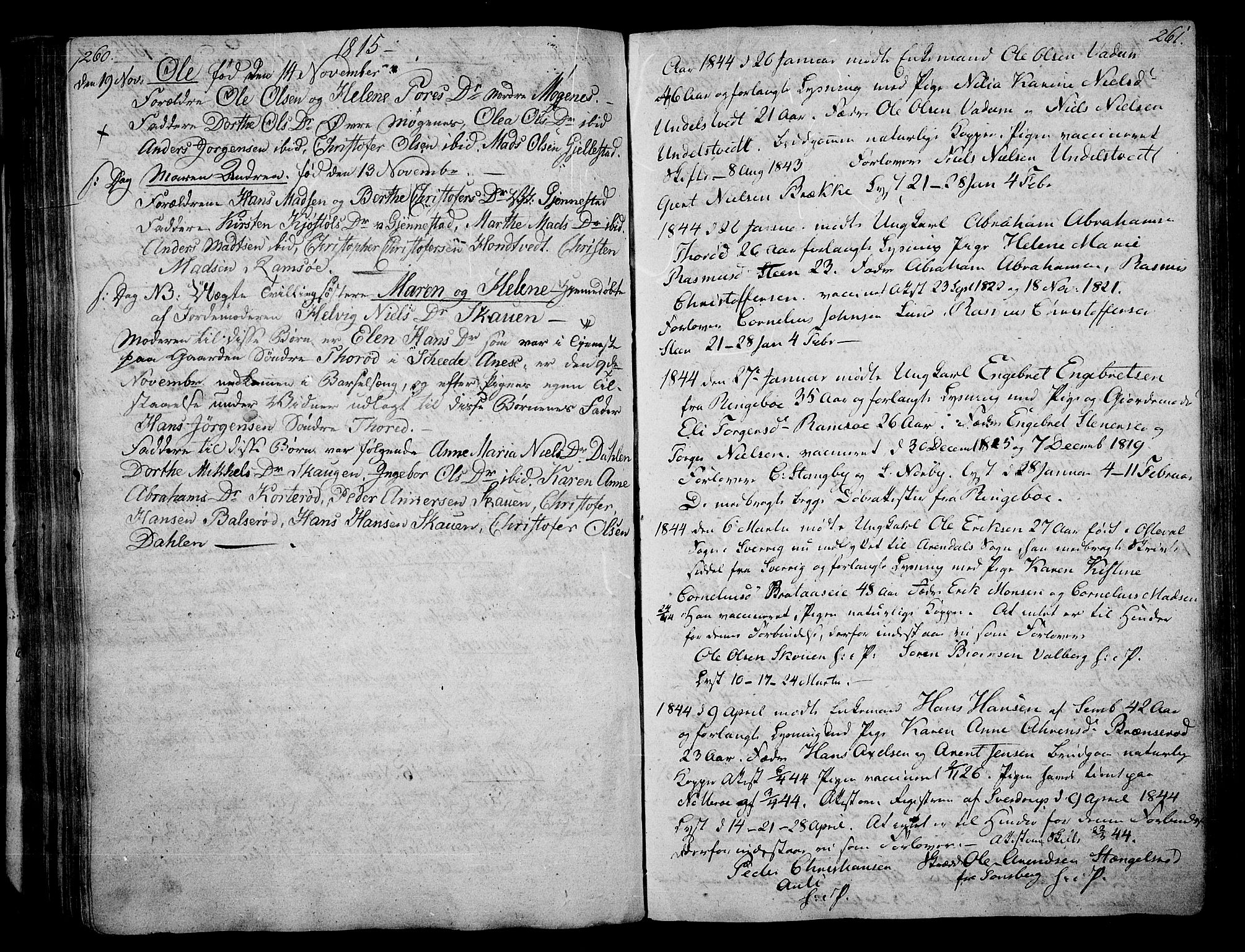 Stokke kirkebøker, SAKO/A-320/F/Fa/L0004: Parish register (official) no. I 4, 1804-1815, p. 260-261