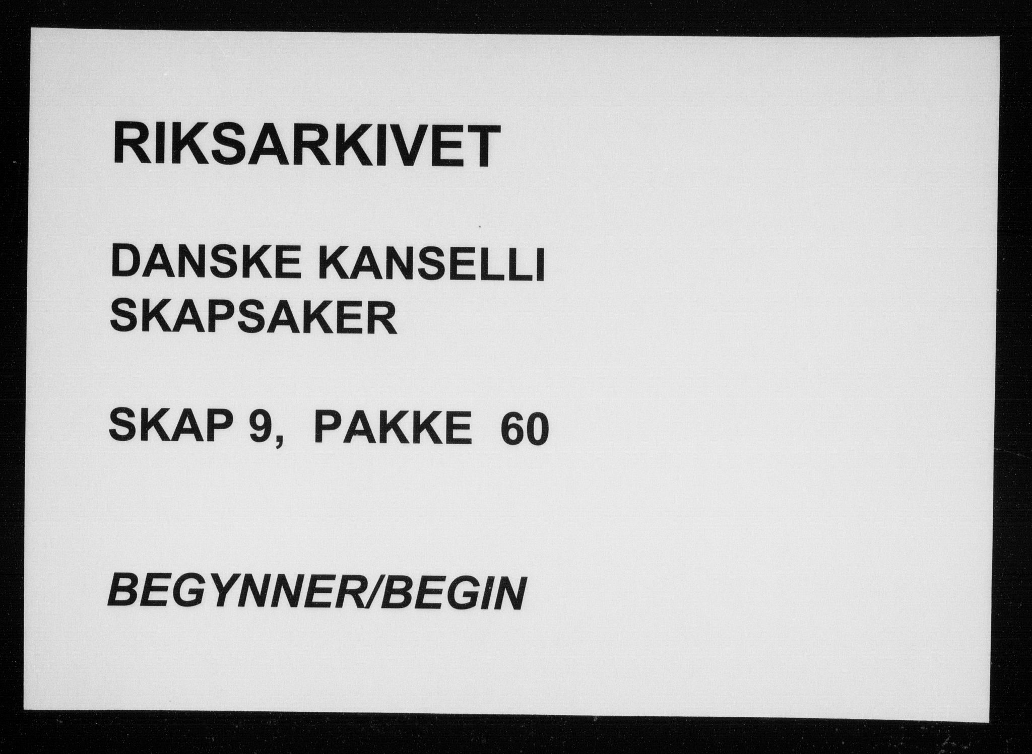 Danske Kanselli, Skapsaker, AV/RA-EA-4061/F/L0024: Skap 9, pakke 56O-86, 1631-1736, p. 97