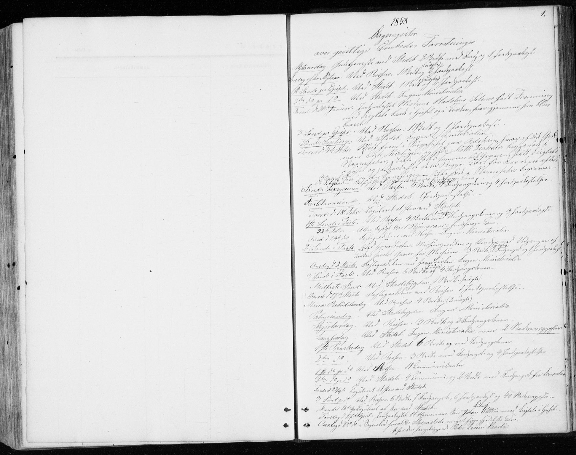 Ministerialprotokoller, klokkerbøker og fødselsregistre - Sør-Trøndelag, SAT/A-1456/646/L0612: Parish register (official) no. 646A10, 1858-1869, p. 1