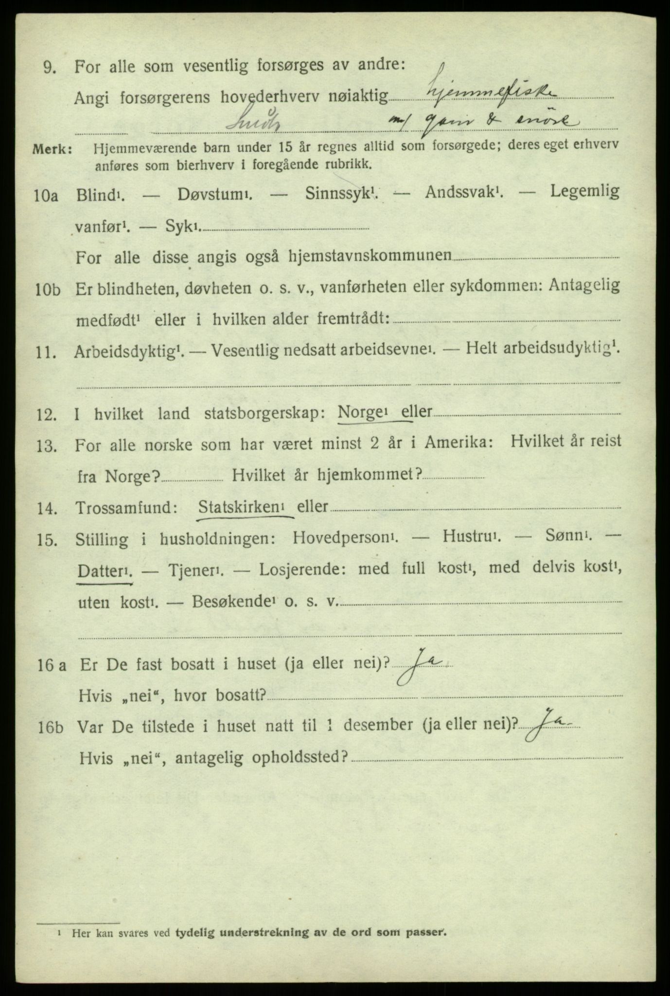 SAB, 1920 census for Herdla, 1920, p. 7534