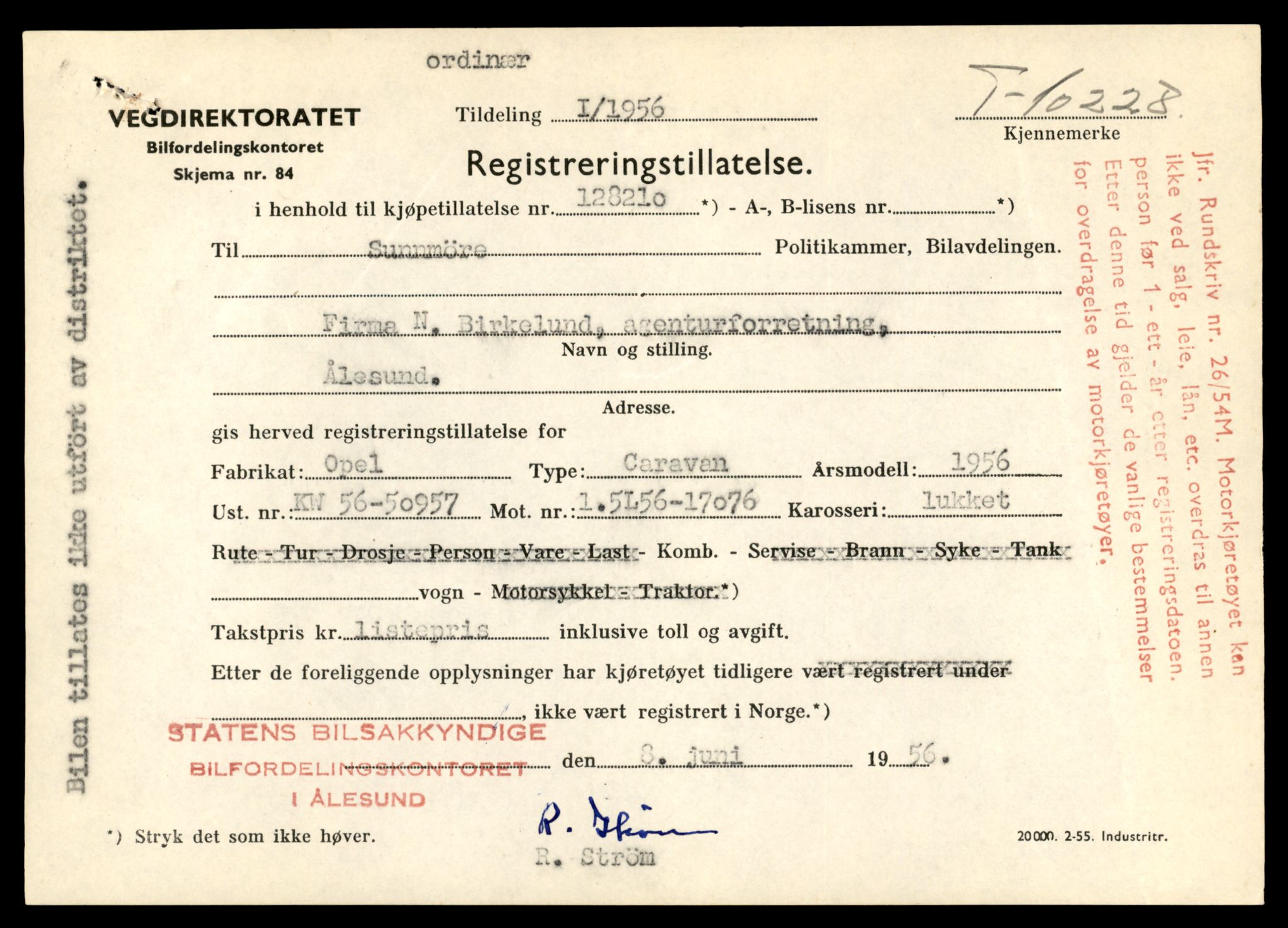 Møre og Romsdal vegkontor - Ålesund trafikkstasjon, SAT/A-4099/F/Fe/L0019: Registreringskort for kjøretøy T 10228 - T 10350, 1927-1998, p. 27