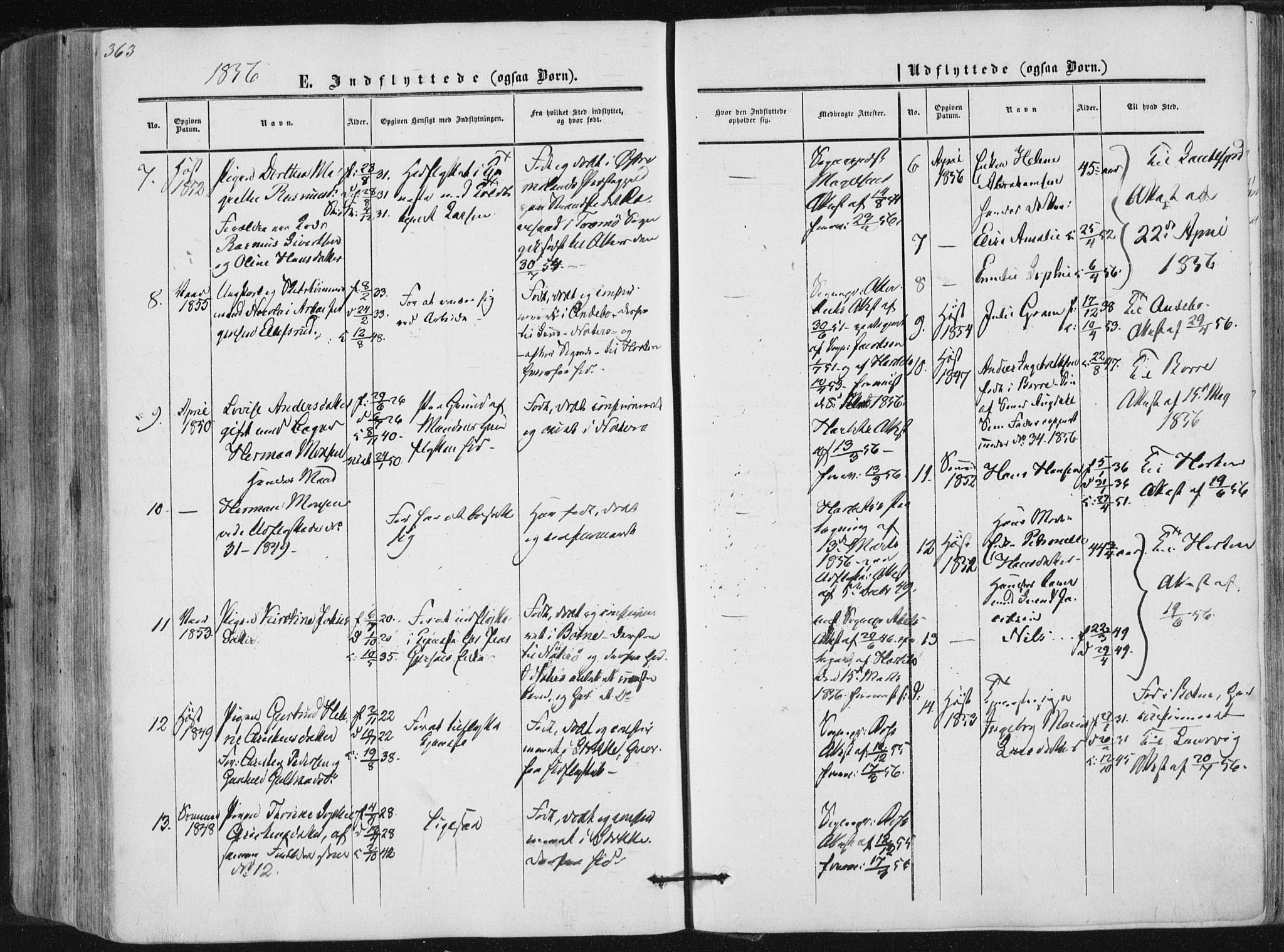 Tønsberg kirkebøker, AV/SAKO-A-330/F/Fa/L0008: Parish register (official) no. I 8, 1855-1864, p. 363