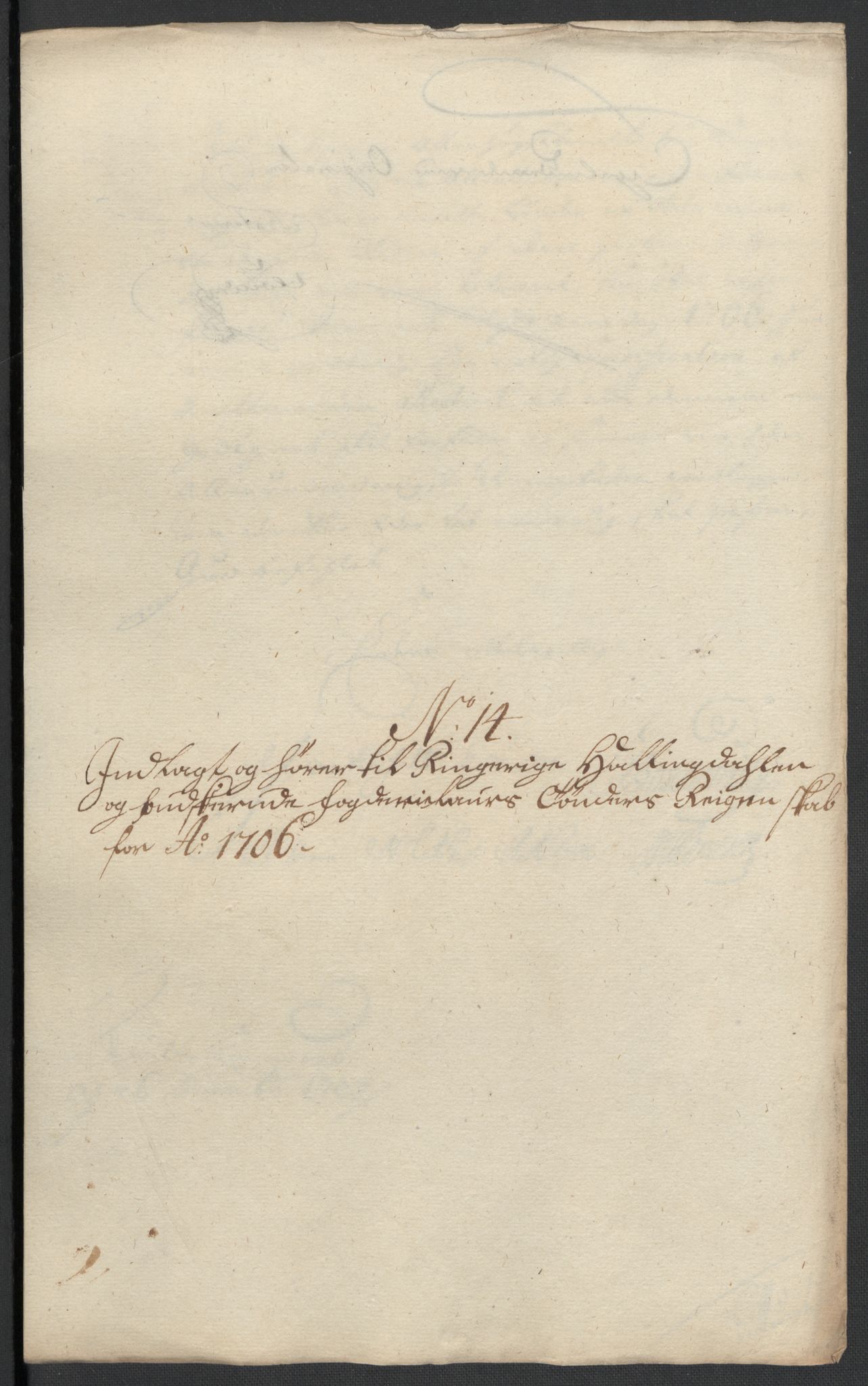 Rentekammeret inntil 1814, Reviderte regnskaper, Fogderegnskap, AV/RA-EA-4092/R22/L1465: Fogderegnskap Ringerike, Hallingdal og Buskerud, 1706, p. 239