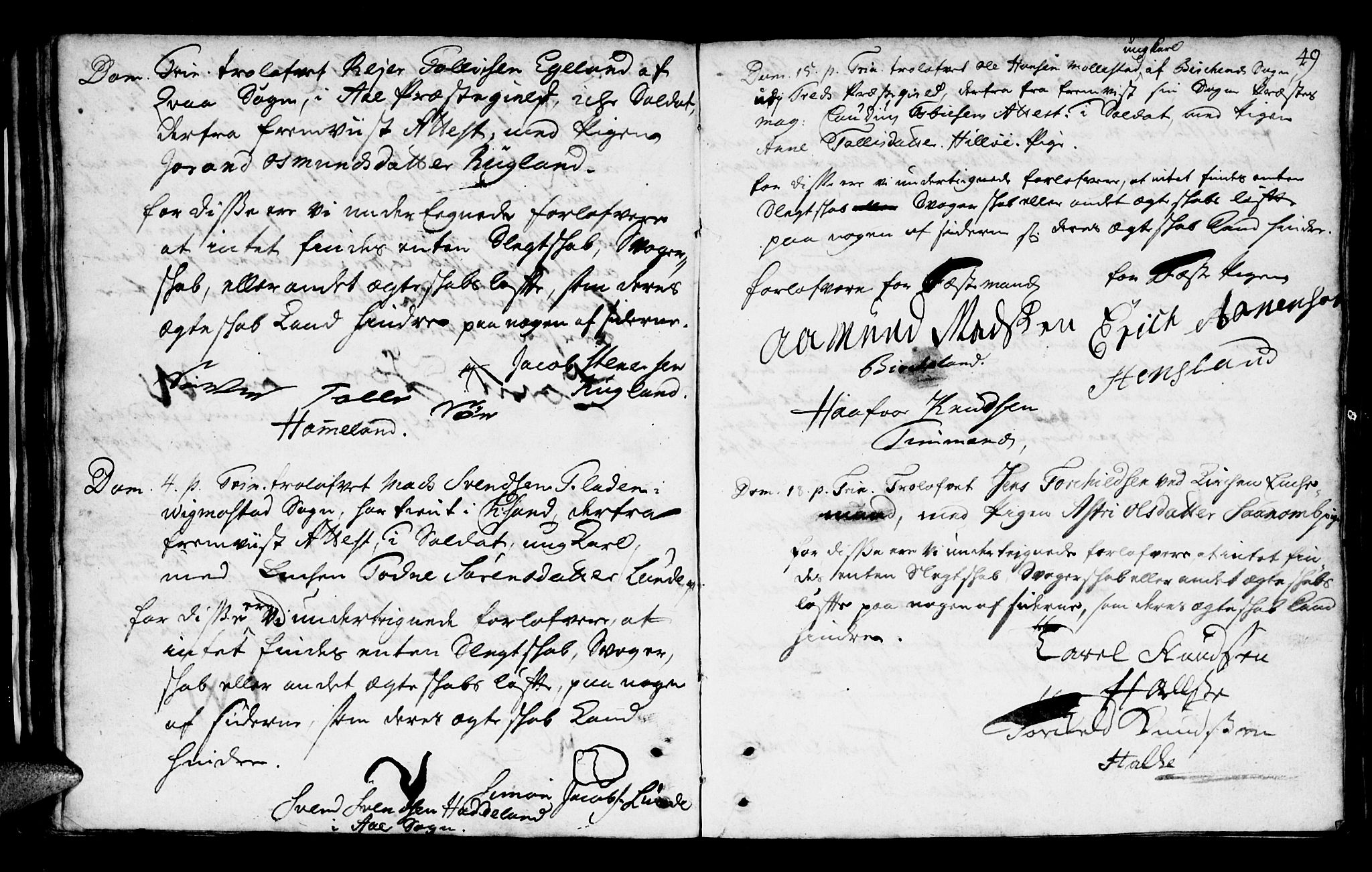 Mandal sokneprestkontor, SAK/1111-0030/F/Fa/Faa/L0002: Parish register (official) no. A 2, 1720-1754, p. 49