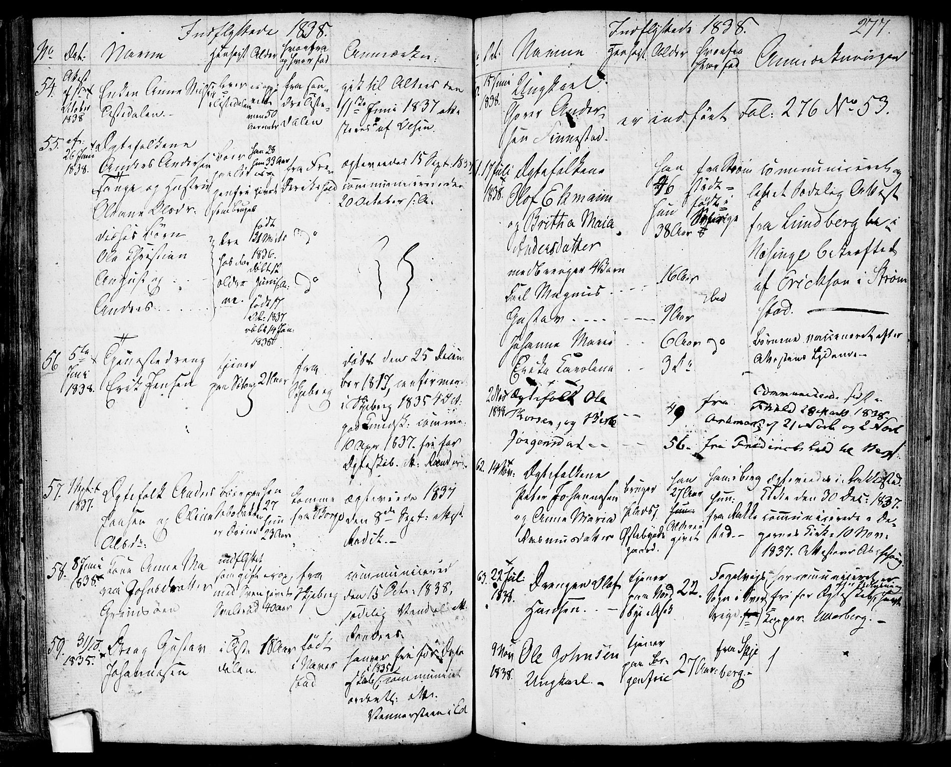 Berg prestekontor Kirkebøker, SAO/A-10902/F/Fa/L0003: Parish register (official) no. I 3, 1832-1842, p. 277
