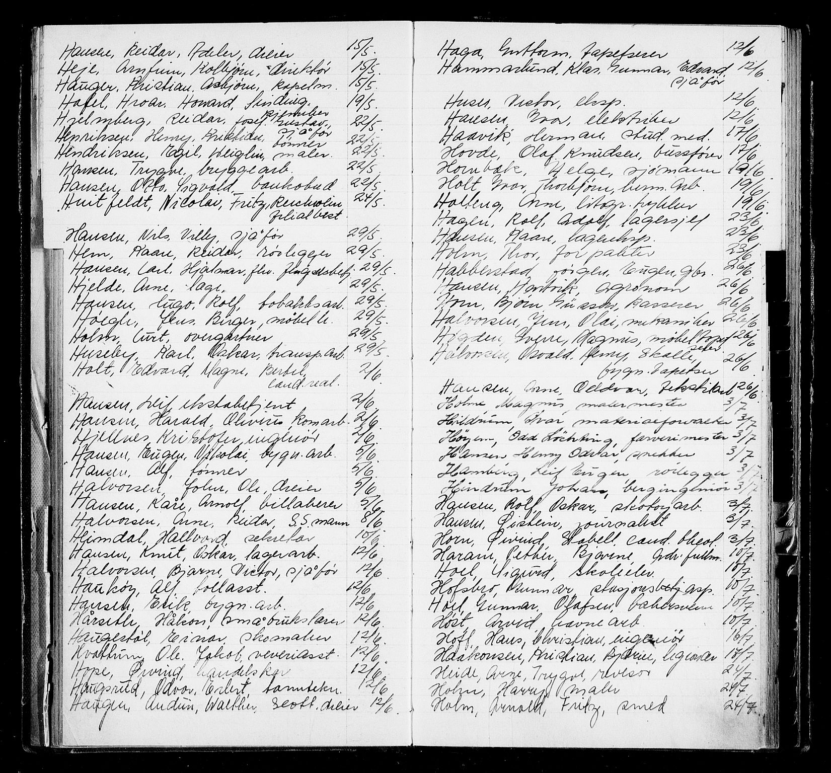 Oslo byfogd avd. I, AV/SAO-A-10220/L/La/L0006: Vigselsregister, 1943-1946, p. 46