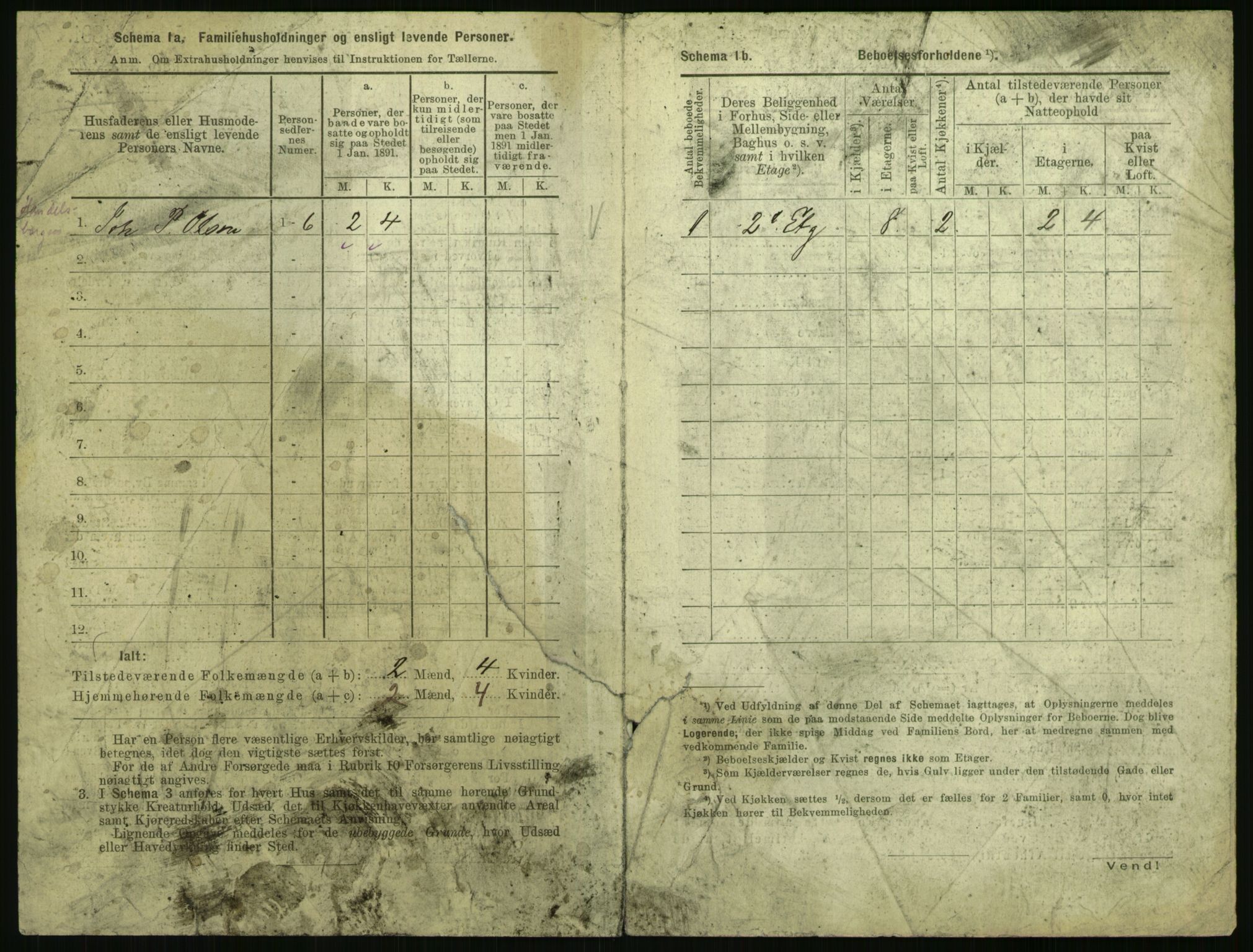 RA, 1891 census for 0301 Kristiania, 1891, p. 2065